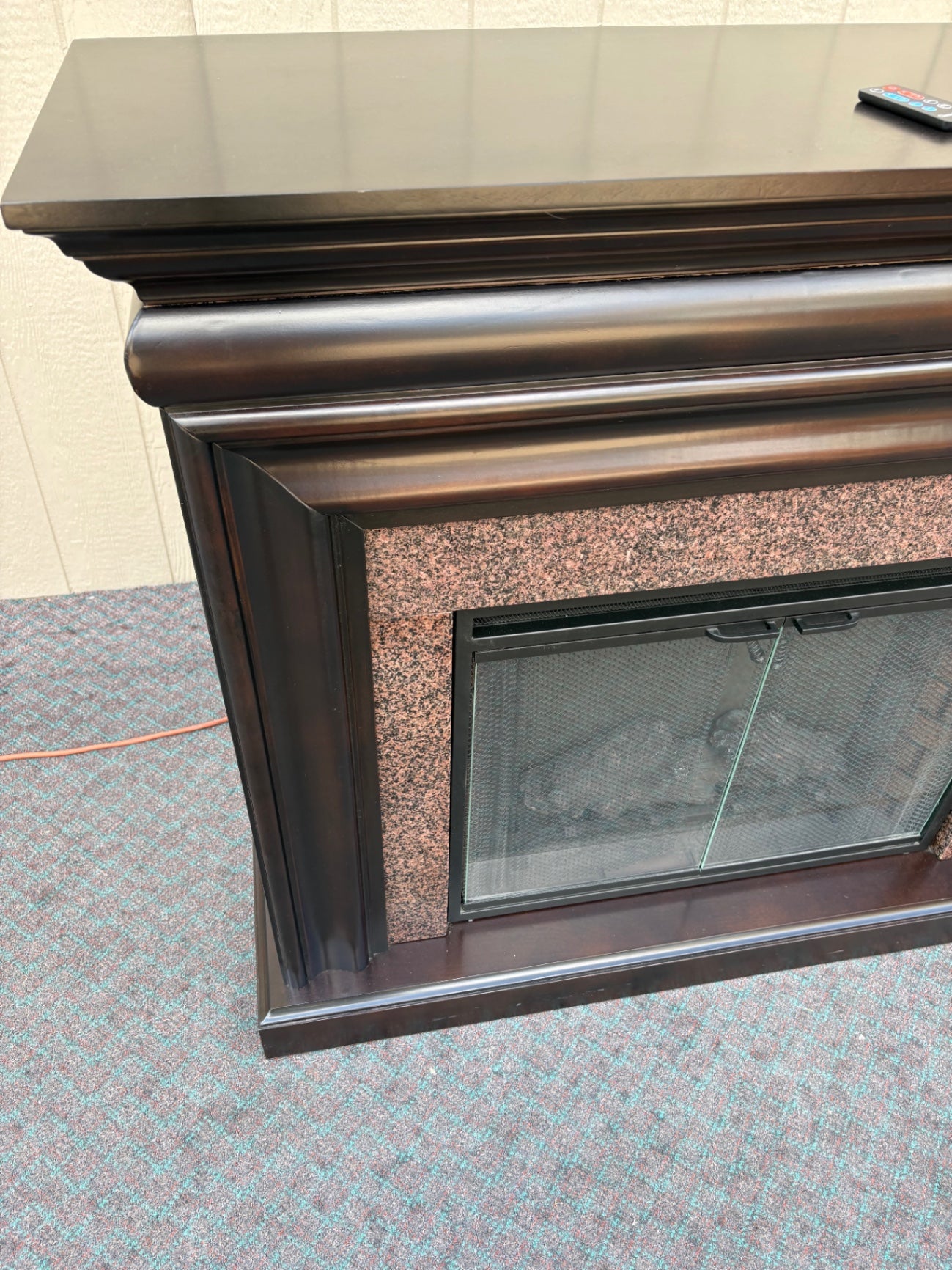 ClassicFlame Electric Fireplace with Remote Control, Dark Finish