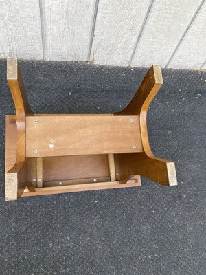 66601 Solid Oak Footstool Bench Stool