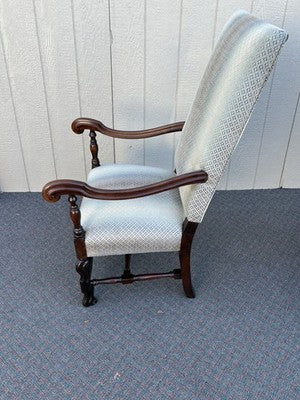 66083 PAIR Antique Throne Armchair Chair s