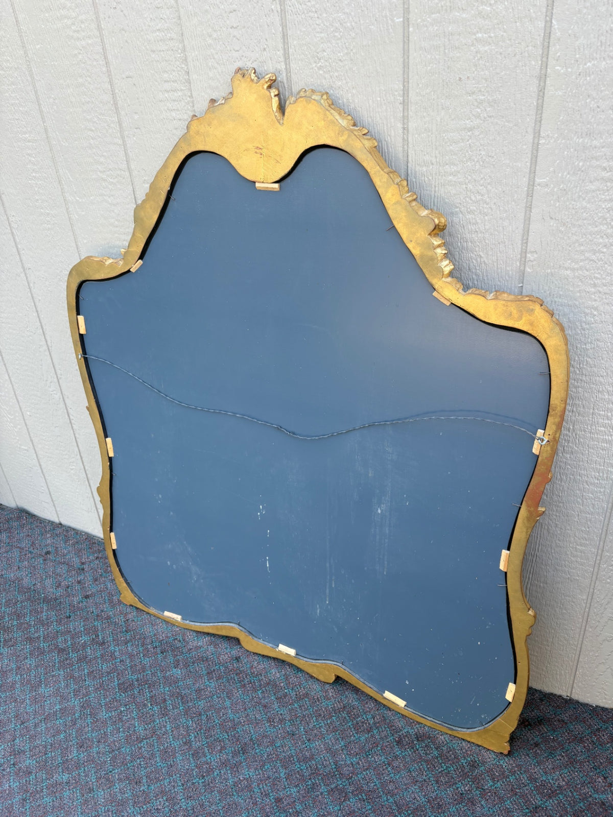 68139 Ornate French Rococo Style Gold Gilt Wall Mirror
