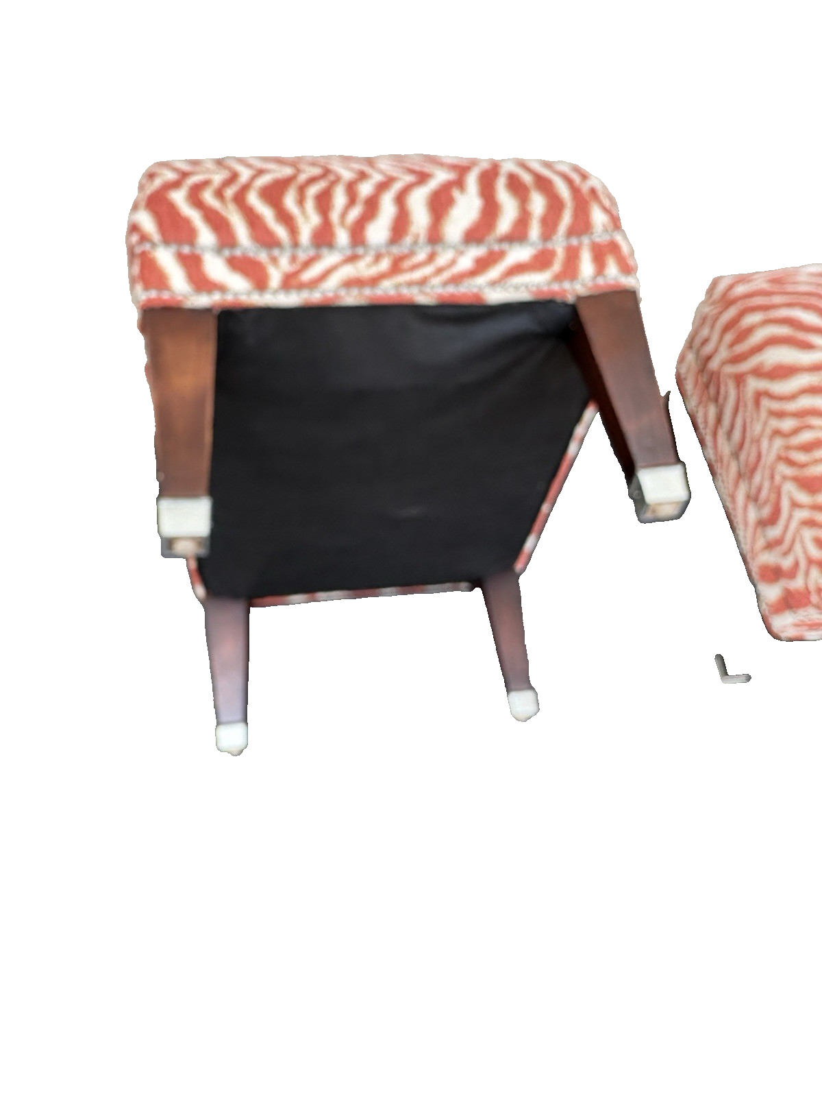 66787 Pair Modern Ottomans Bench Stool s