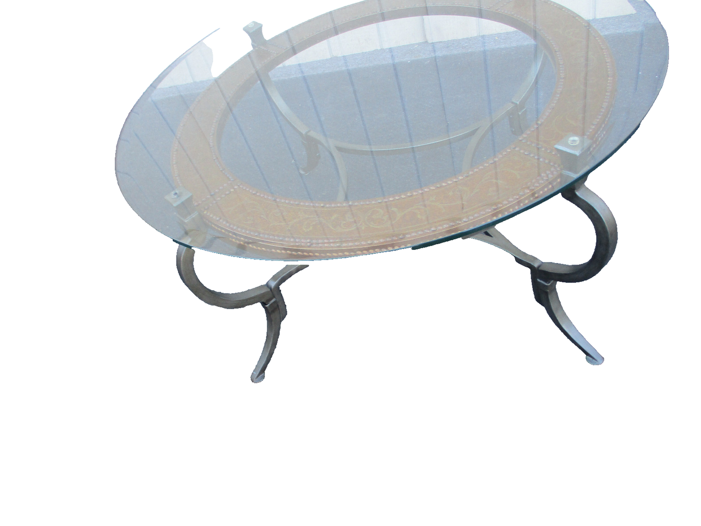 63934 Glass Top ARTISTICA Decorator Coffee Table Stand