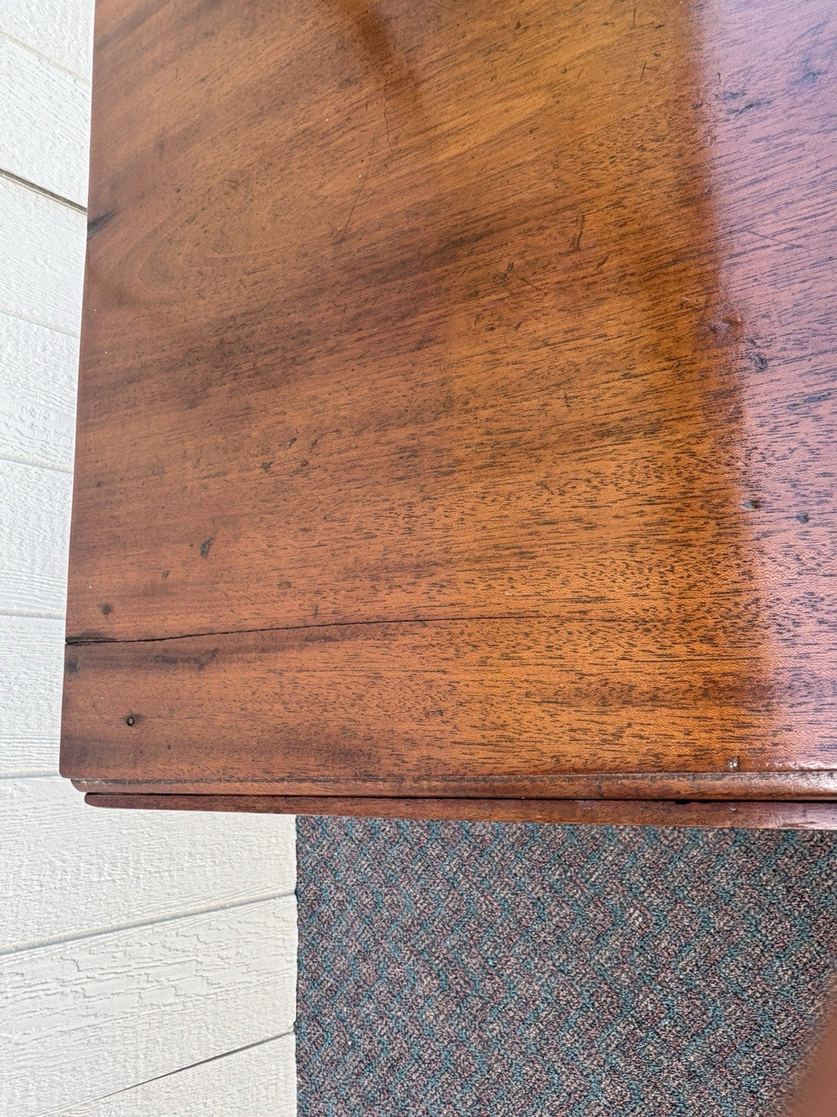 66965 Antique Empire Mahogany Dropleaf Dining Table