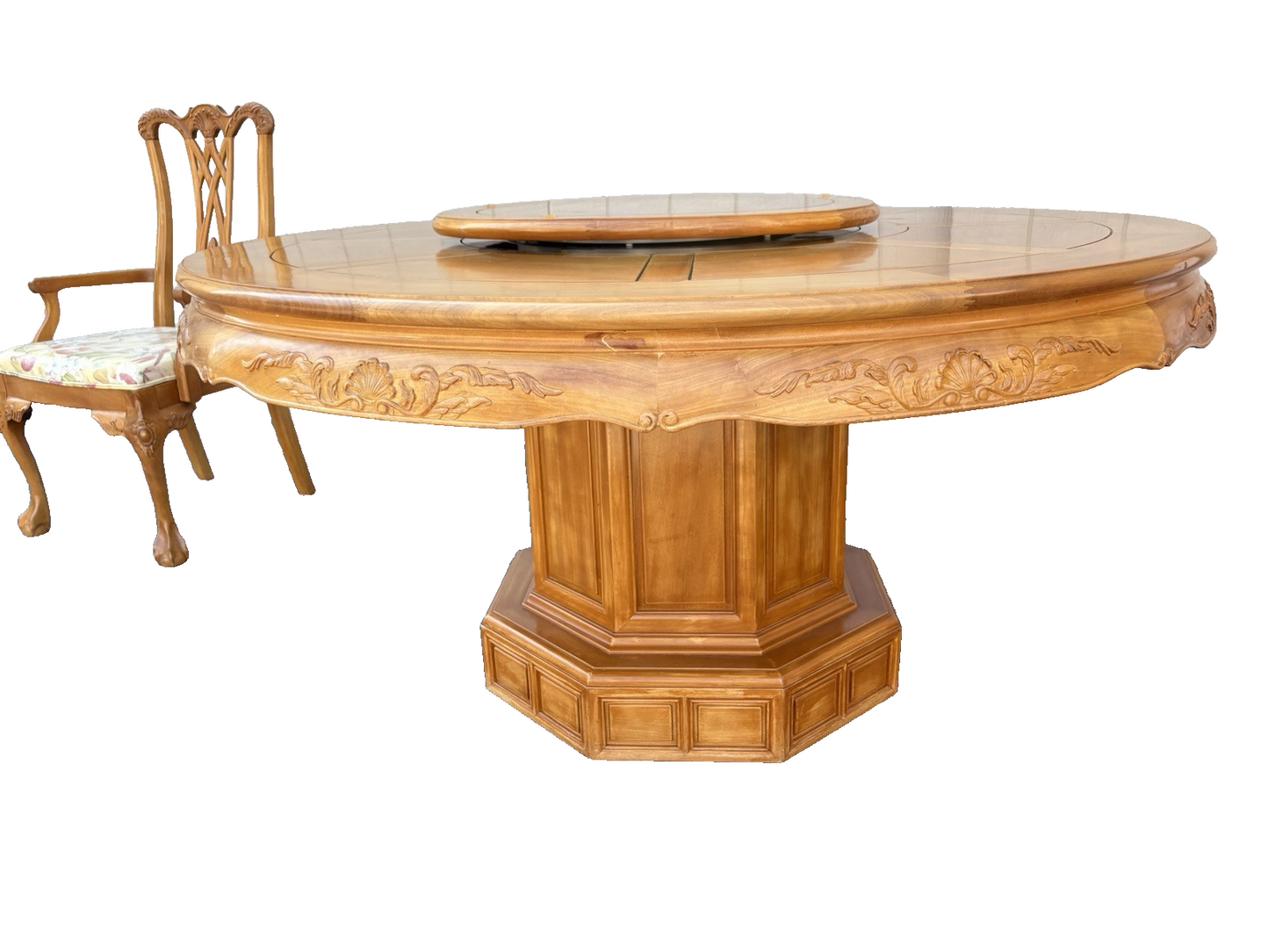 66990 Oriental Dining Table with 6 Chair s Chairs FEFCO Furniture