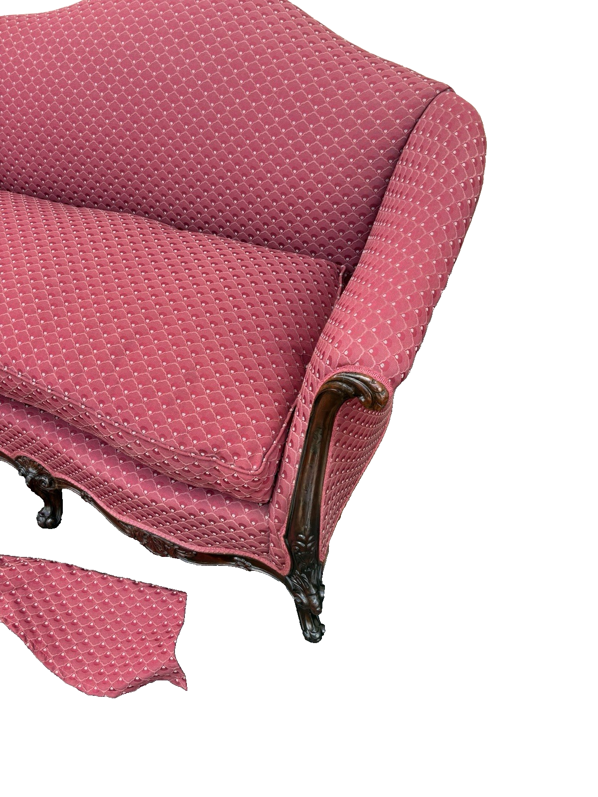 66703 Antique CUSTOM CRAFTED Louis XV Loveseat Sofa Couch Settee
