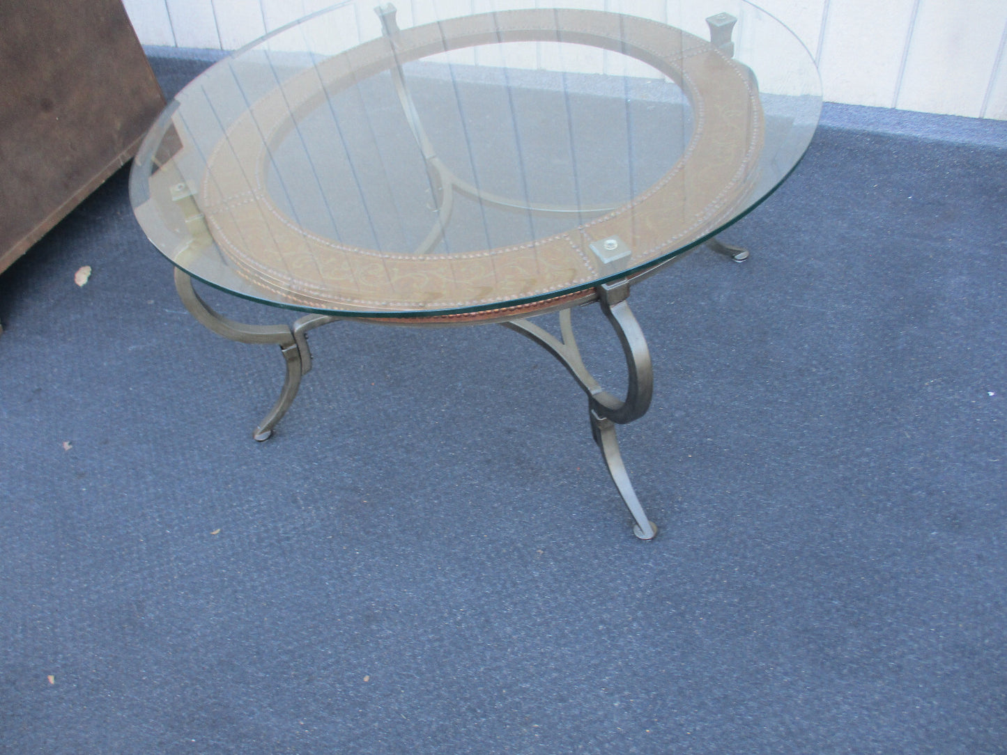 63934 Glass Top ARTISTICA Decorator Coffee Table Stand
