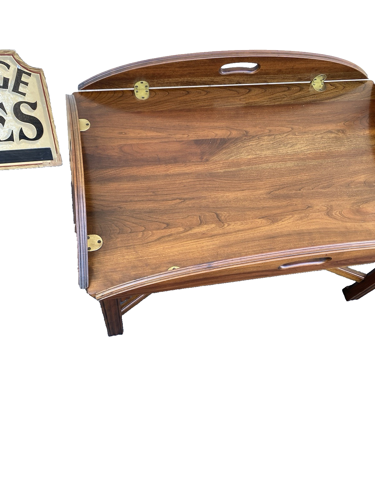 66345 ETHAN ALLEN ?? Cherry Butler Coffee Table Stand