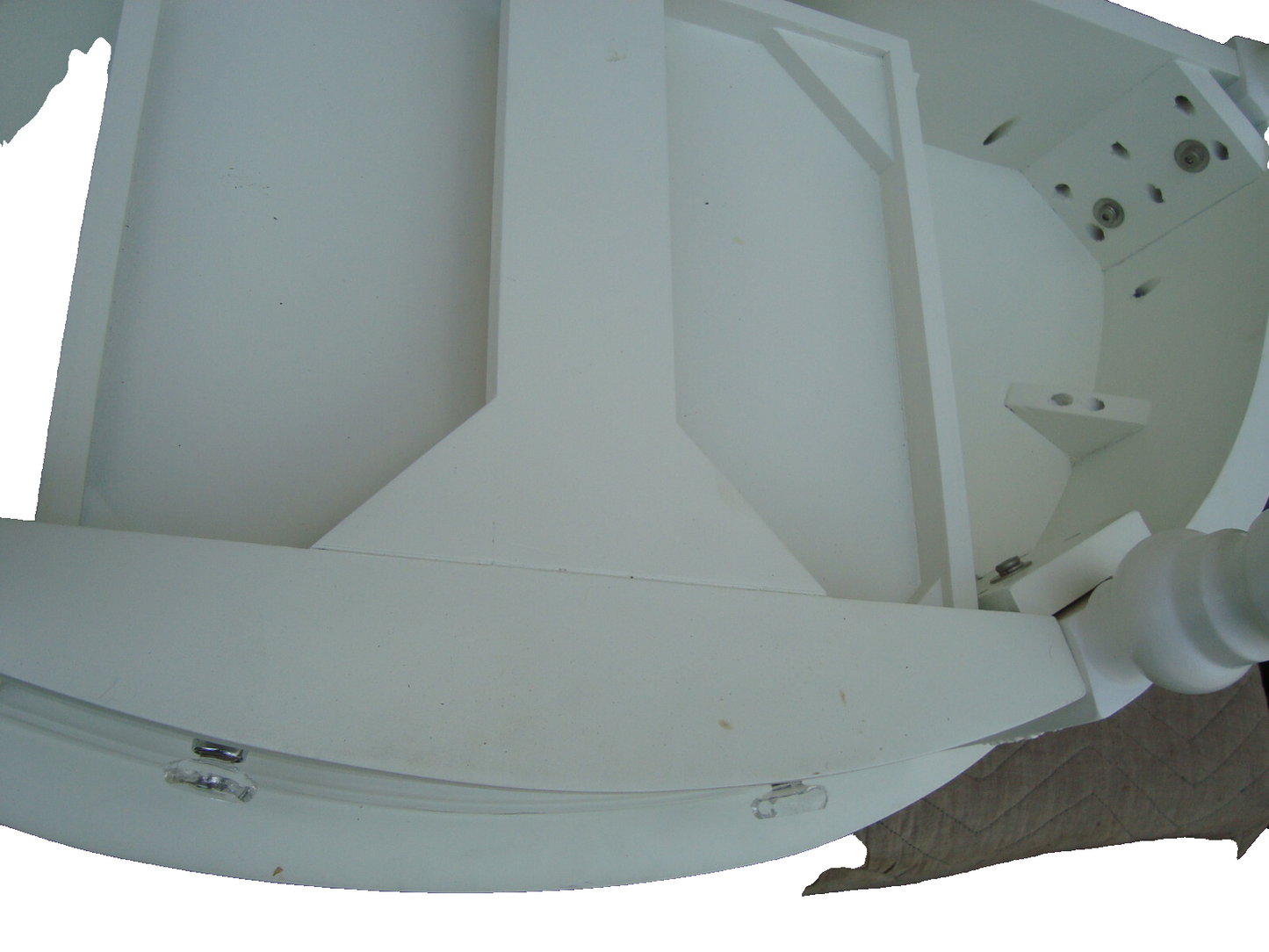 62033 White Console Hall Table Server Sideboard w/ Drawer