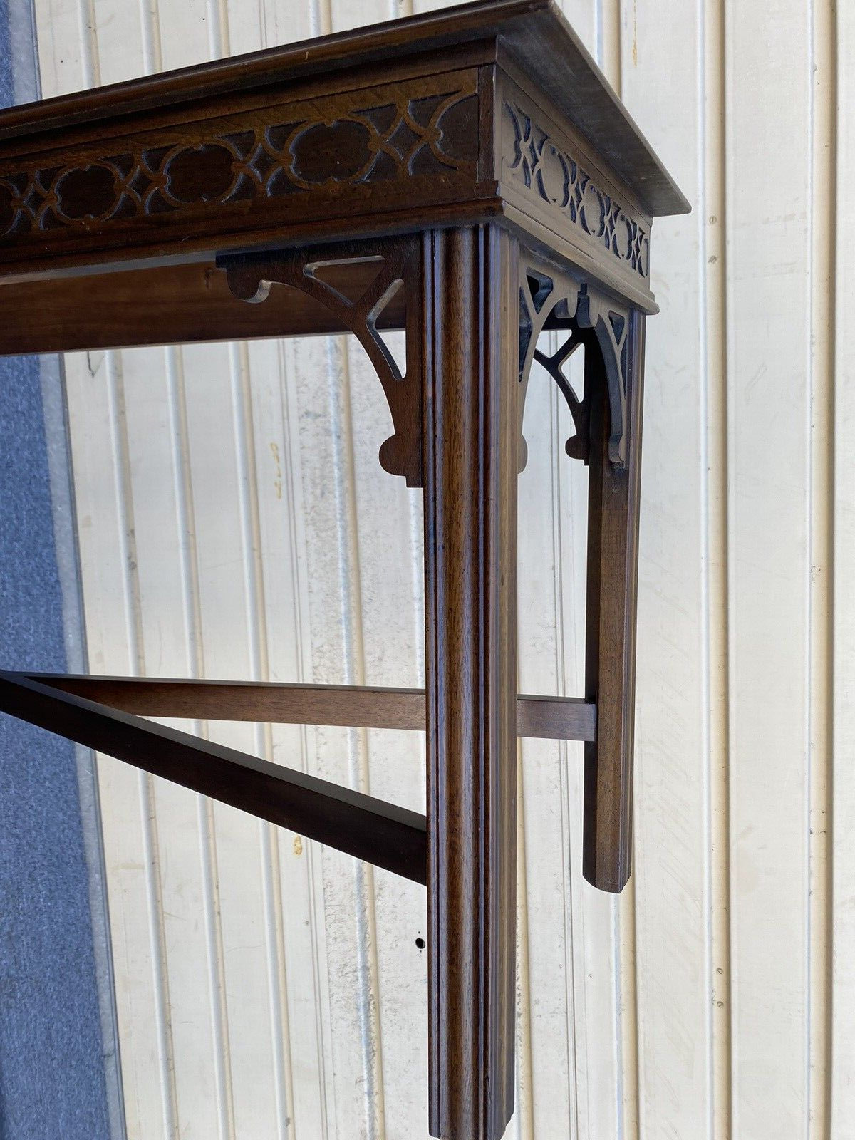 65821 18th Century Drexel Mahogany Console Library Table