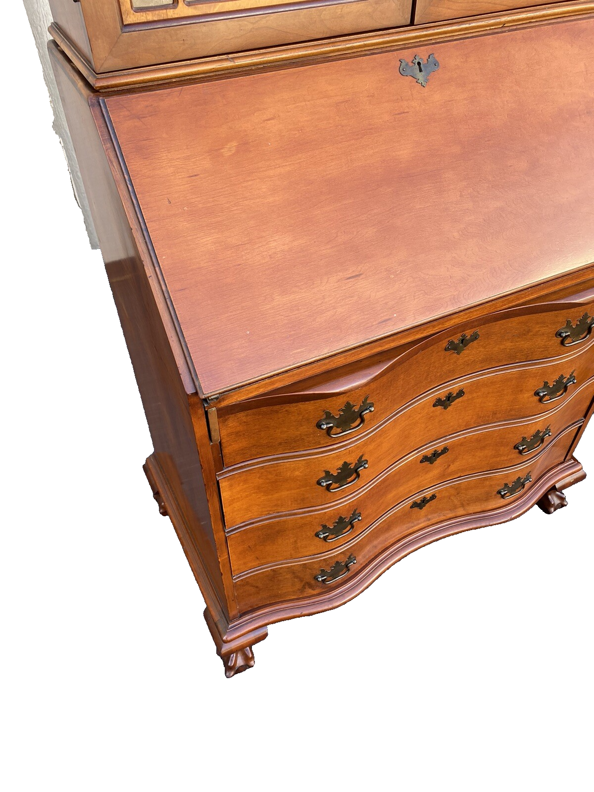 65929 MONITOR Furniture Maple Secretary Desk w/ Bookcase Top