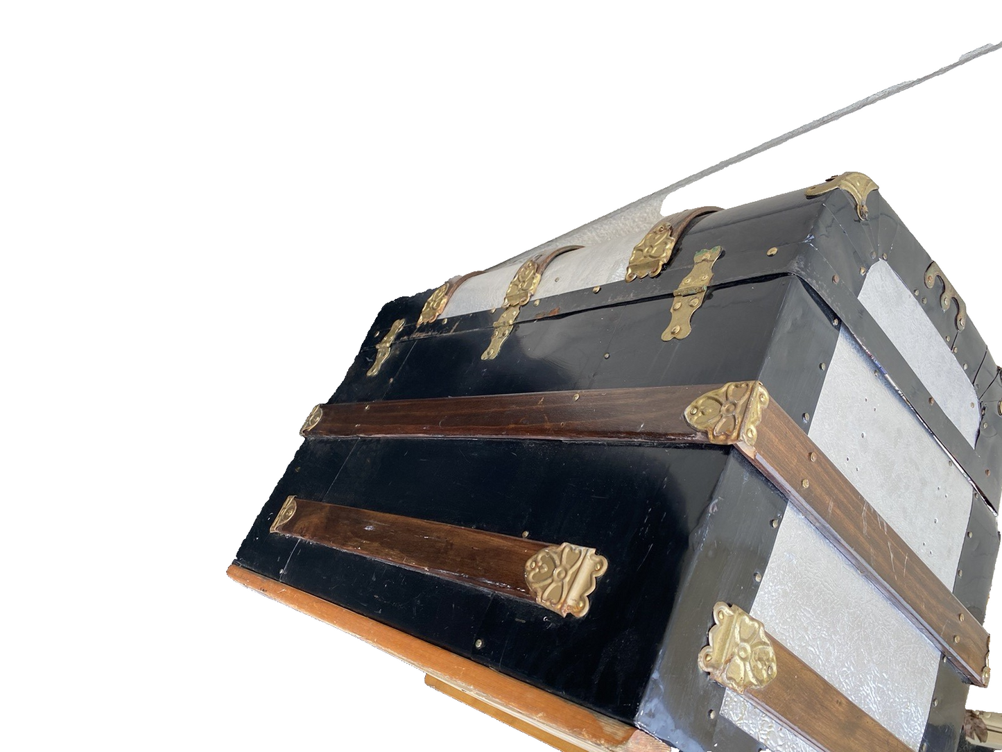 66220 Antique Dome Top Trunk Blanket Chest Storage Chest