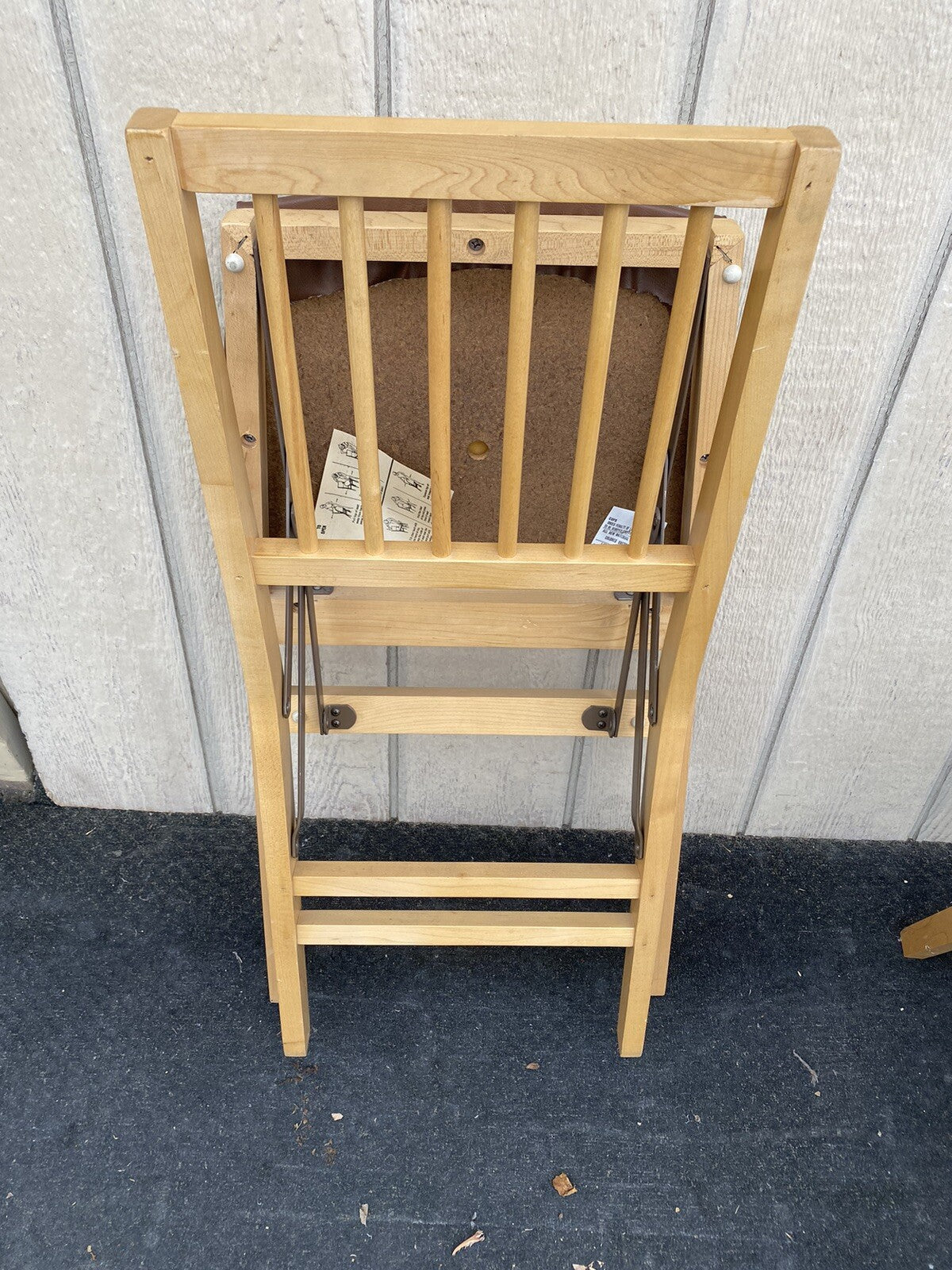 65477 Set of 4 Maple FOLD UP FOLDING Chair s Chairs