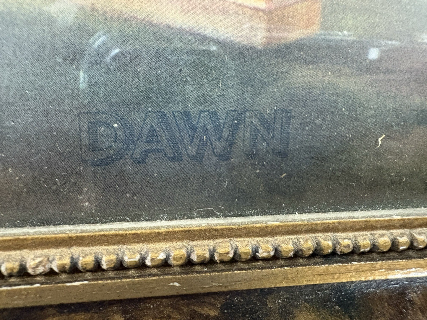 66781 R Atkinson Fox ?? DAWN Print in Picture Frame CHICAGO