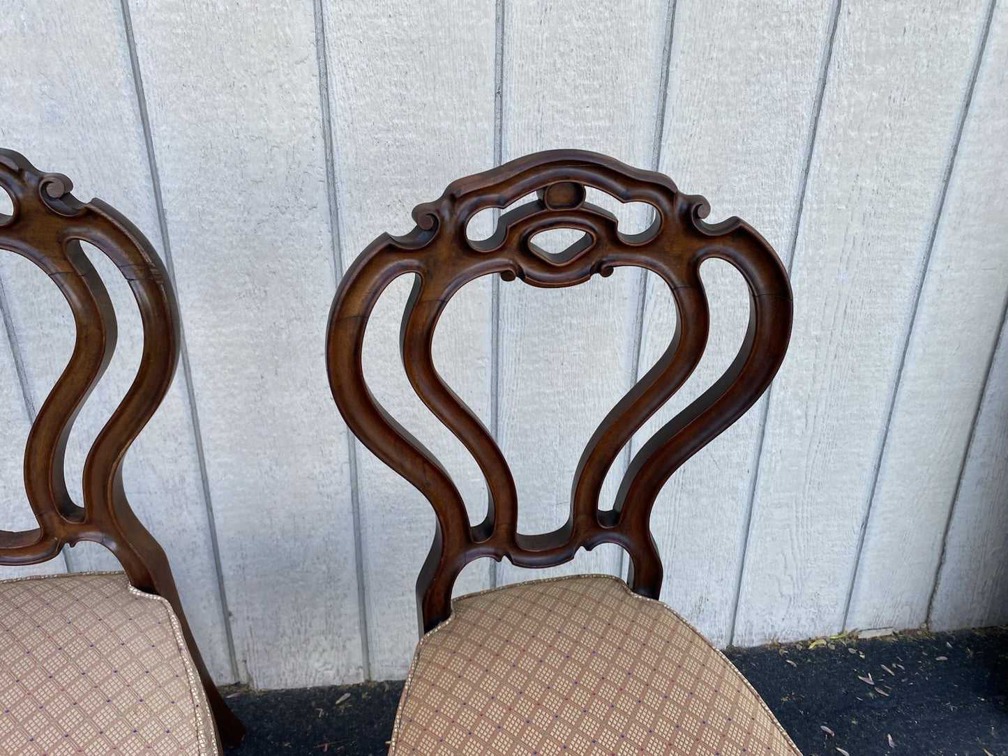 66456 Pair Antique Victorian Side Chair s