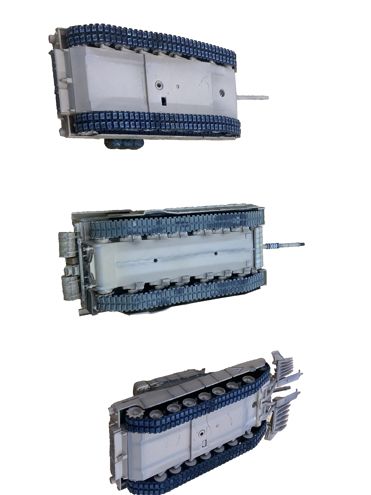 ES 53: Group of 3 Miltary Diecast metal Tanks Tank s 5 1/2" to 6 1/2" long