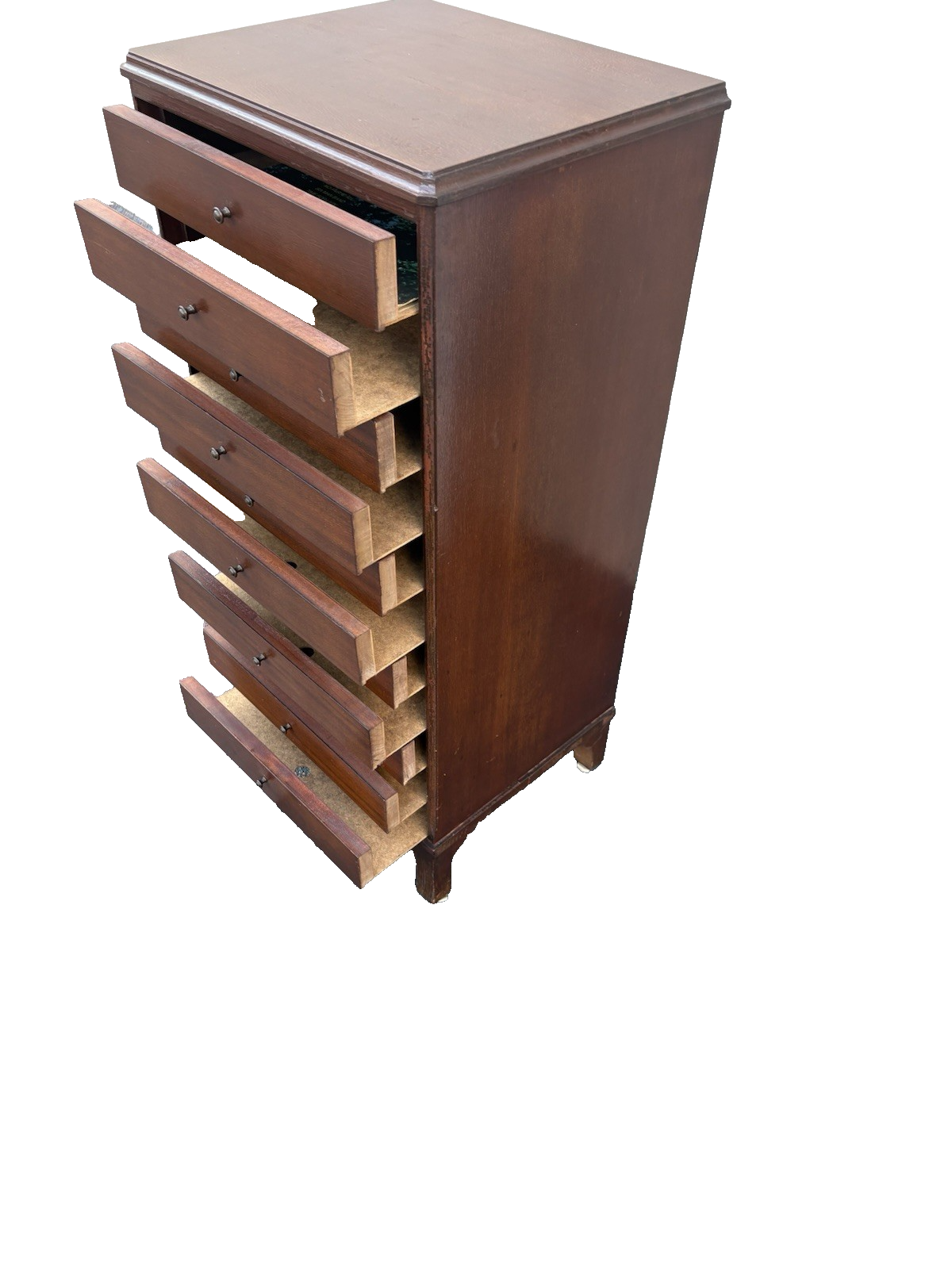 66984 Mahogany Sheet Music Record Cabinet with Drawers