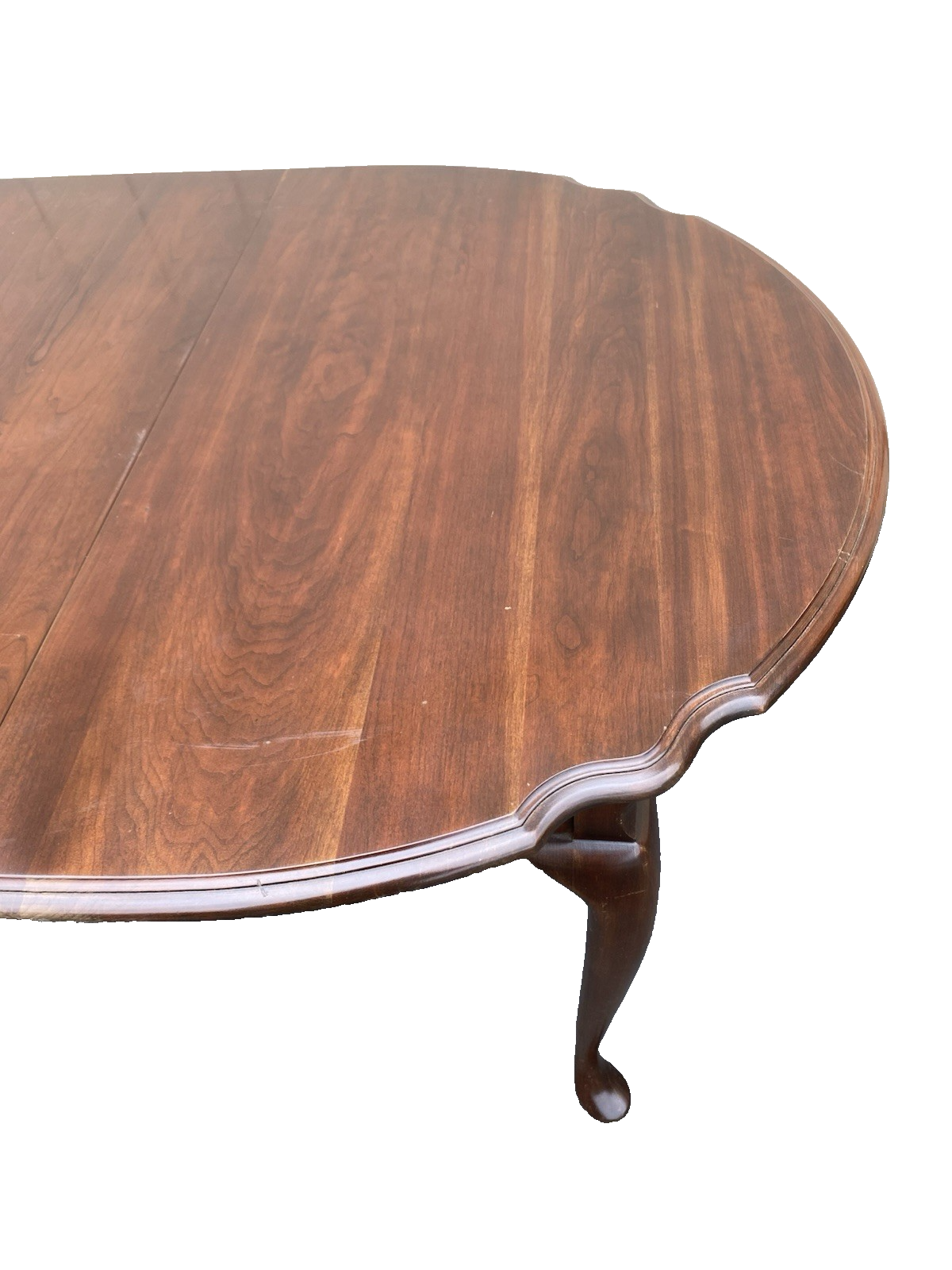 66516 Scalloped Cherry Dining Table with NO leafs Table Top 42" x 52"
