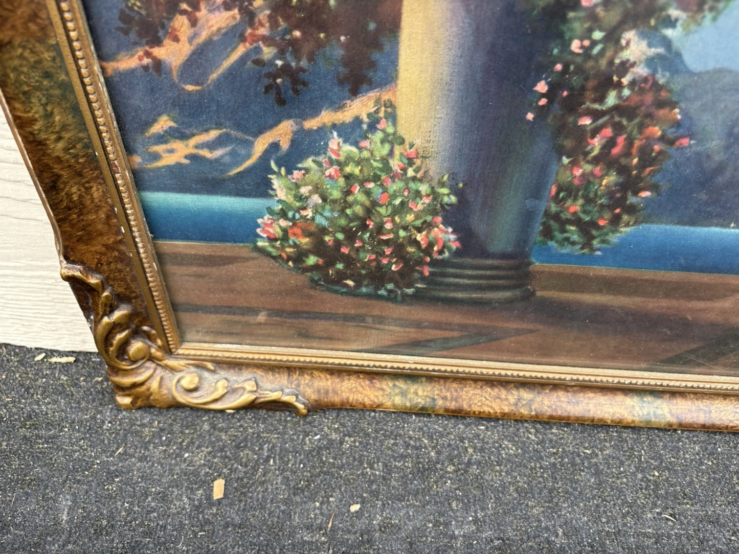 66781 R Atkinson Fox ?? DAWN Print in Picture Frame CHICAGO