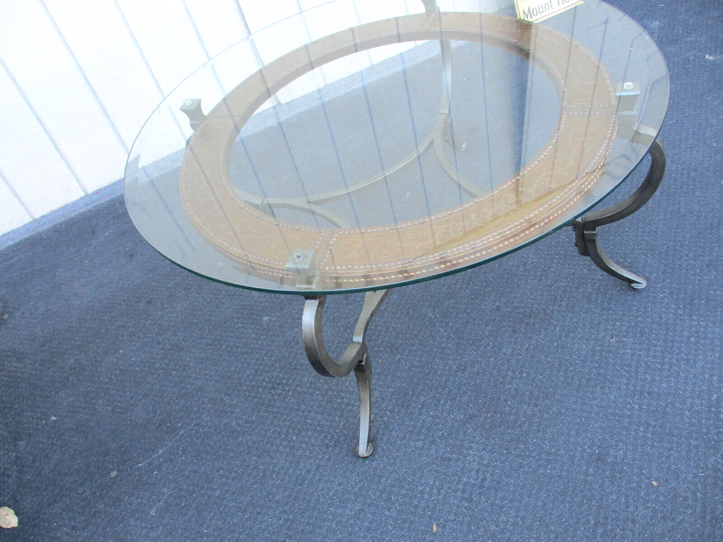 63934 Glass Top ARTISTICA Decorator Coffee Table Stand