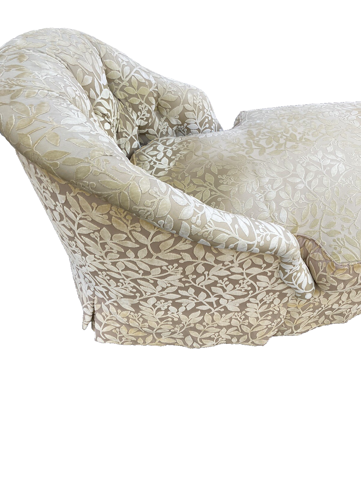 65347 Modern Chaise Lounge with Removable Seat and Cushion