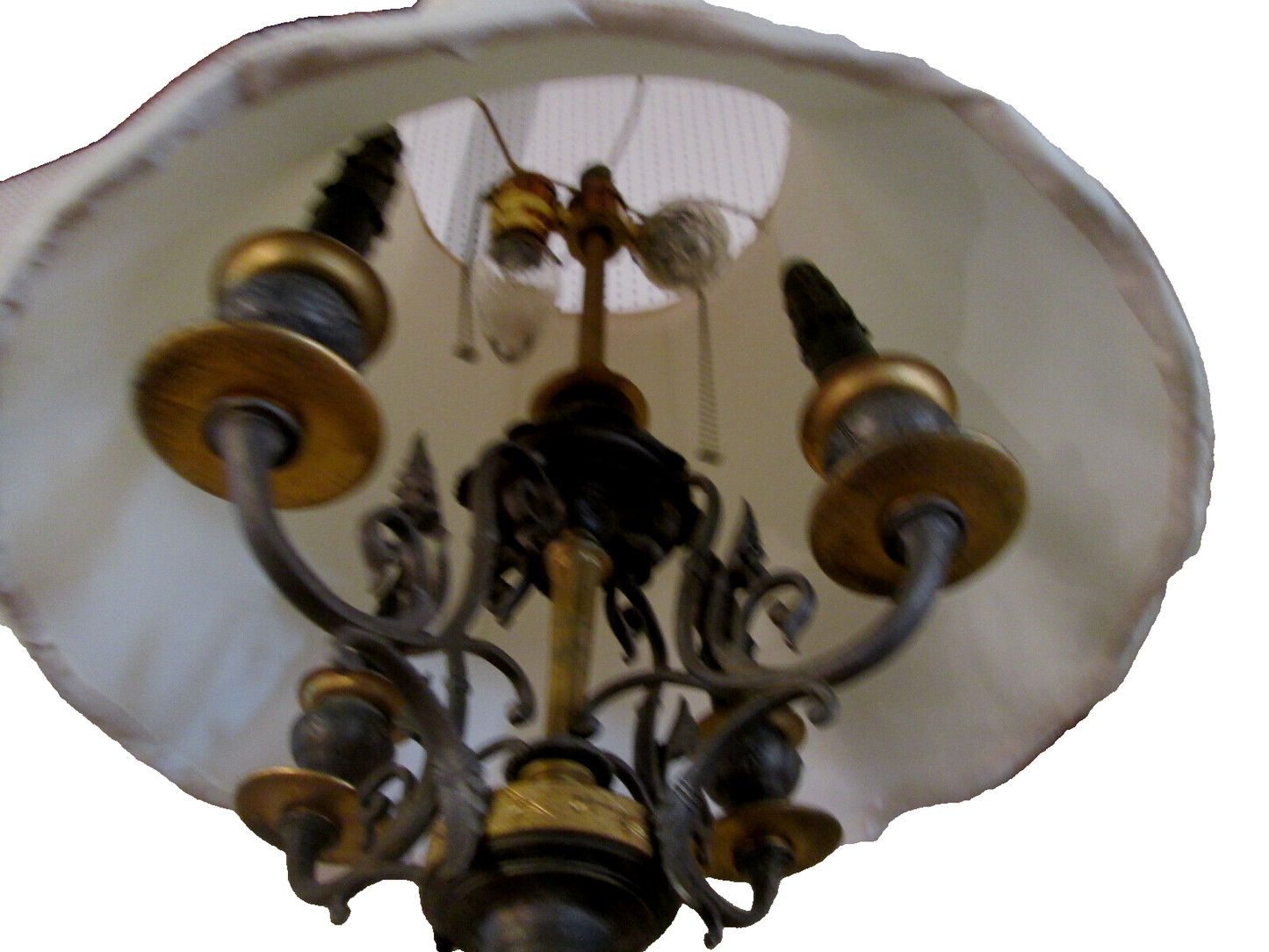 50584 Custom Hand Made Antique Bronze + Onyx Table Urn Lamp QUALITY Rare Find