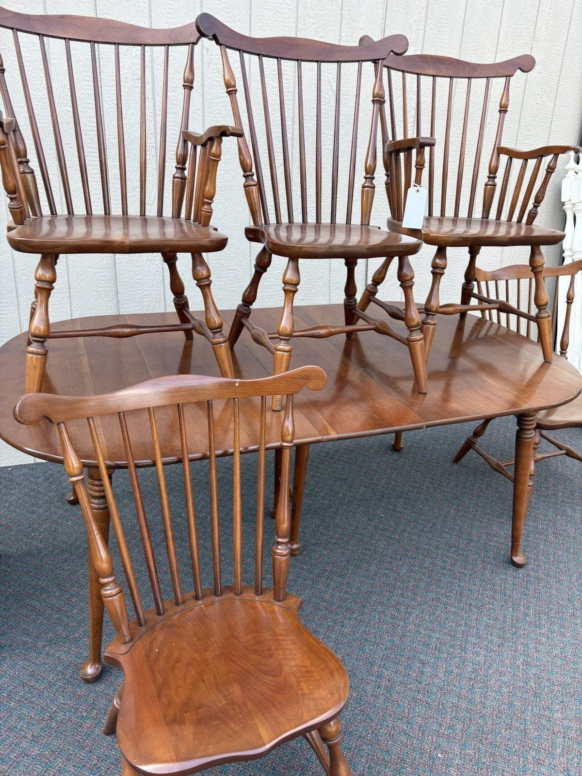 64226 Thomasville Cherry Dining Table w/ leaf + 6 Chair s