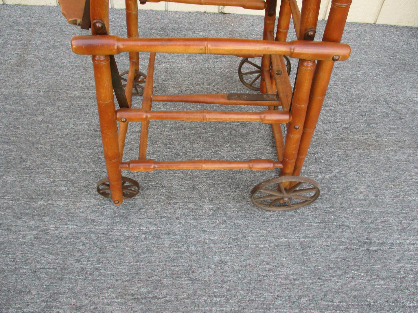 59162 ANTIQUE COLLAPSIBLE Child HIGH CHAIR STROLLER
