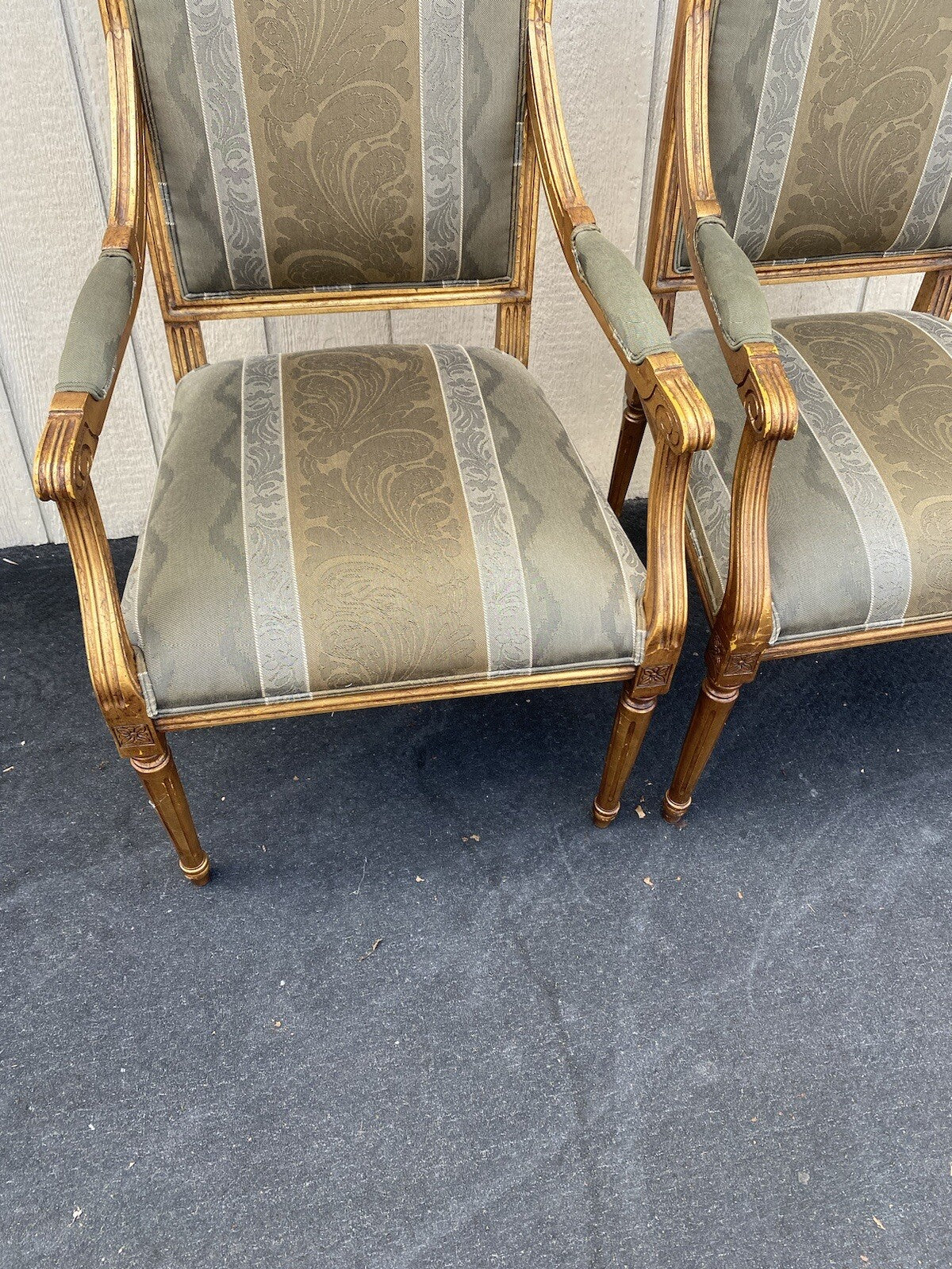 64695 Pair Ethan Allen Heppelwhite Armchairs