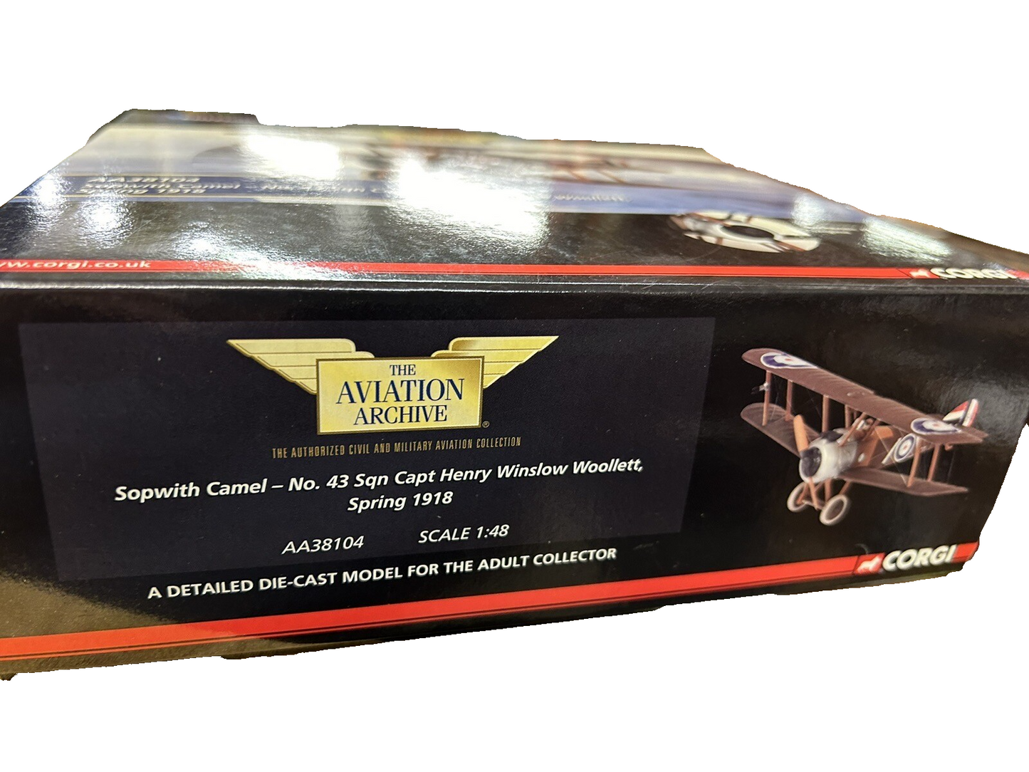 ES79 Corgi AA38104 Sopwith Camel-No. 43 Sqn Capt Henry Winslow Woollett Ltd Ed