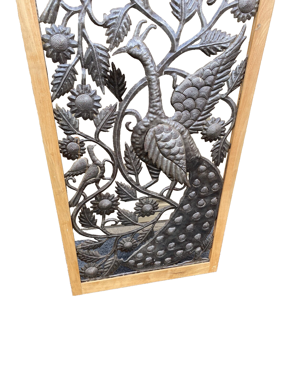 65824 Modern Wall Art Peacock Design in Picture Frame