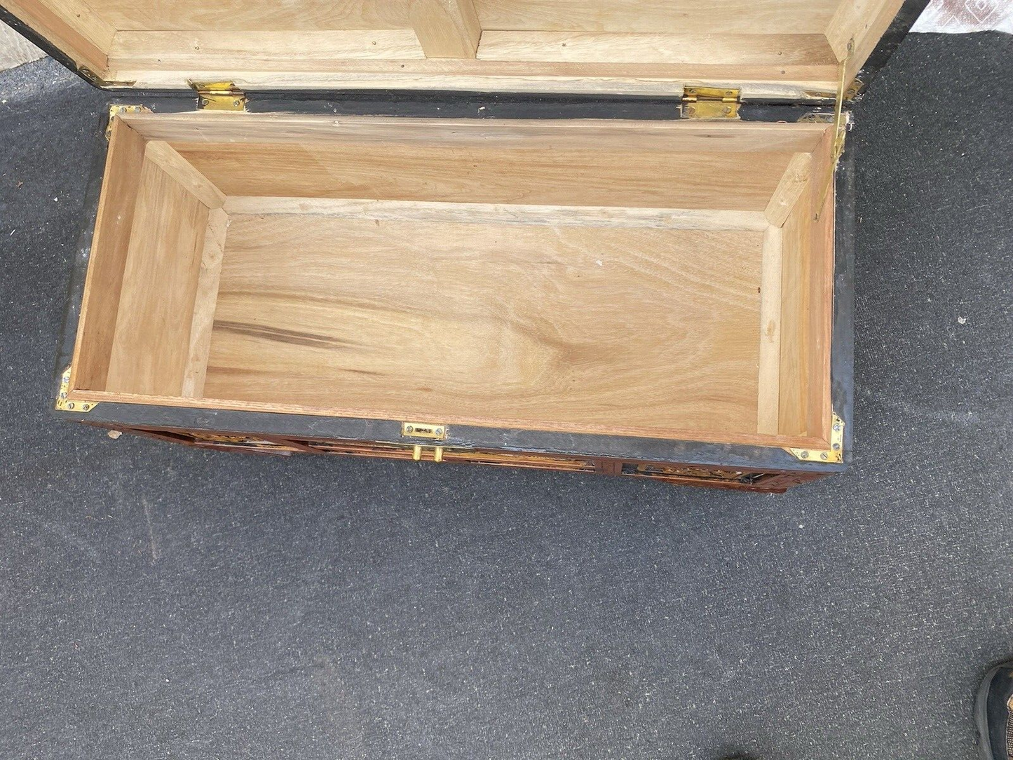 65684 Oriental Storage Blanket Chest Trunk Cabinet