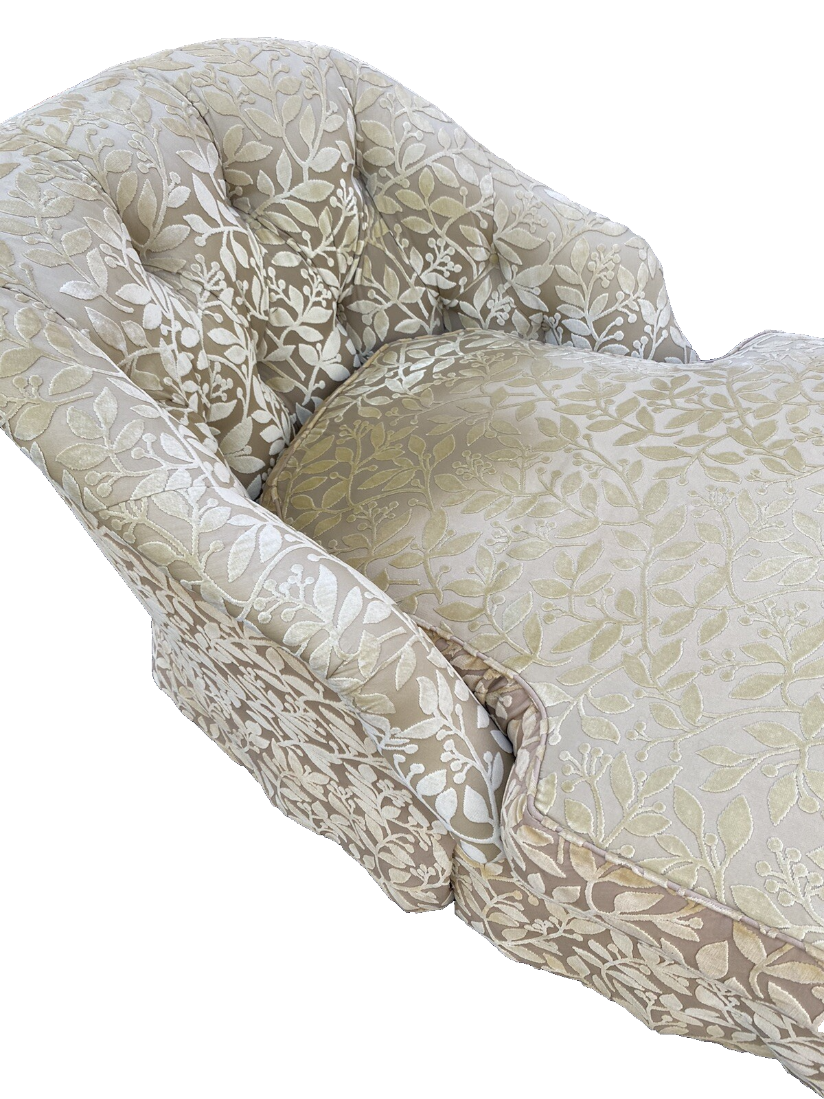 65347 Modern Chaise Lounge with Removable Seat and Cushion