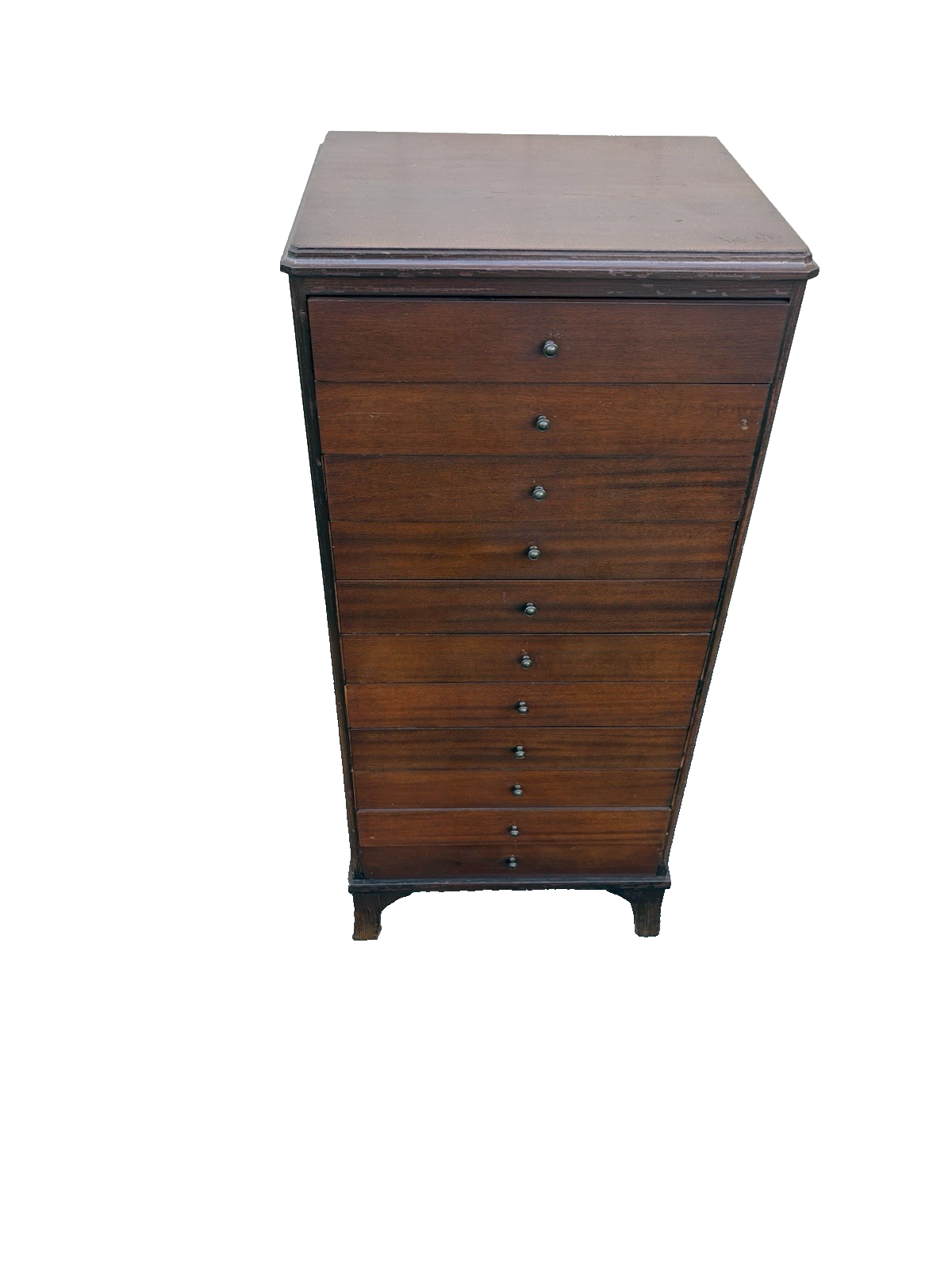 66984 Mahogany Sheet Music Record Cabinet with Drawers