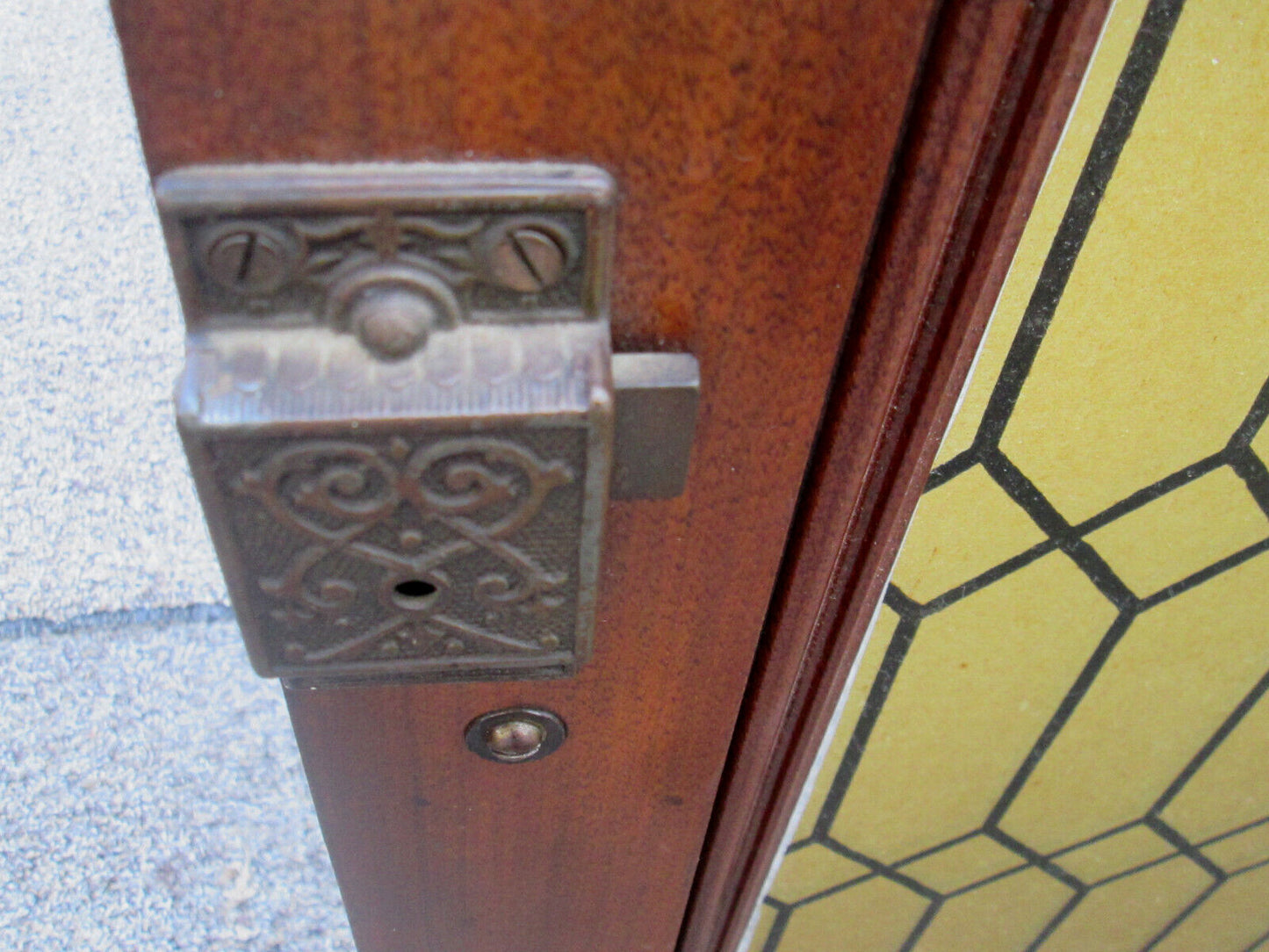 59032 Antique Door Window with Glass Inserts