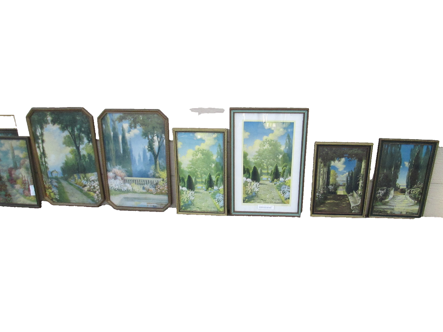 39728 Antique Reynard Print in Fancy Deco Picture Frame