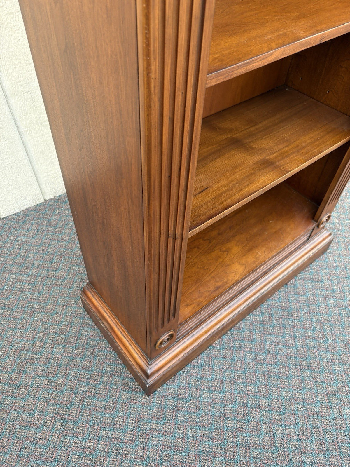 66911 Mahogany DOMAIN HOME FASHIONS Open Bookcase Curio Cabinet