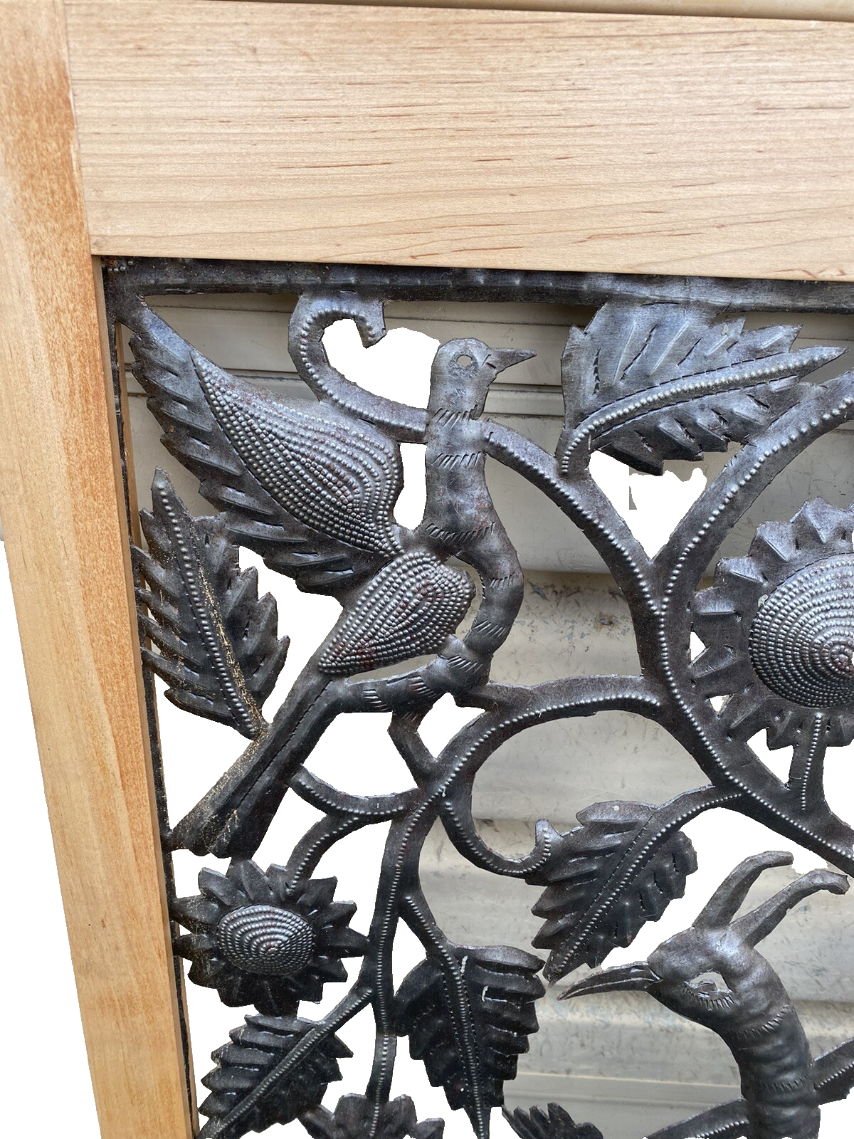 65824 Modern Wall Art Peacock Design in Picture Frame