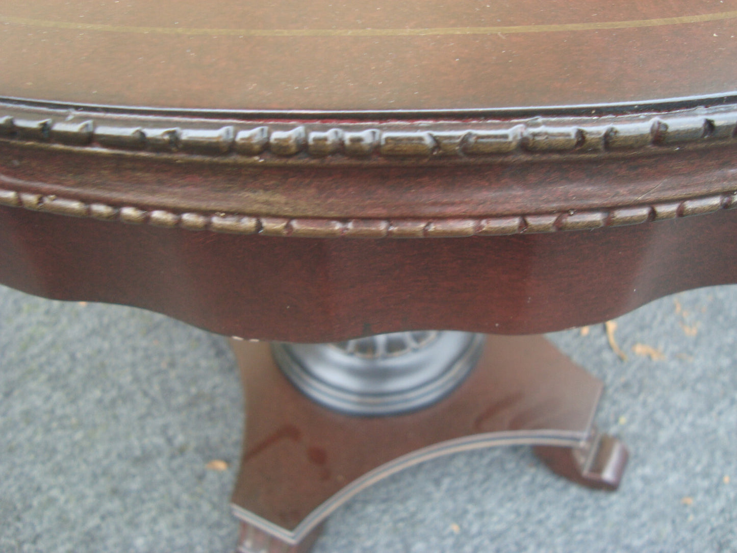 60425 Glass Top Lamp Table Nightstand Stand