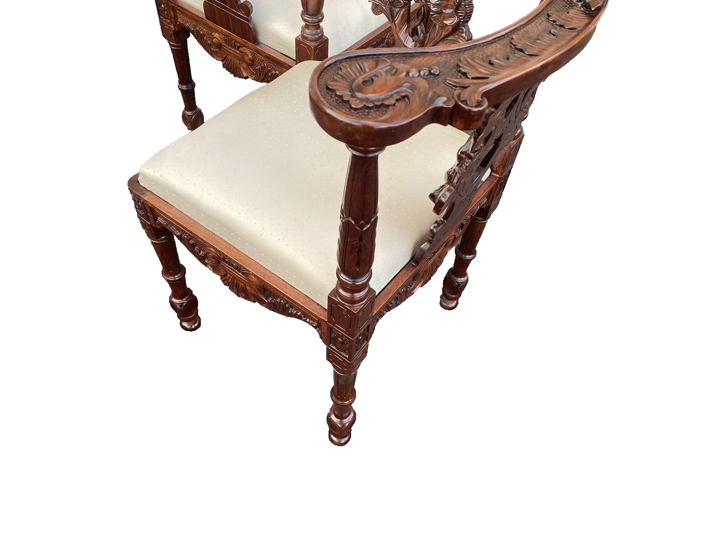 66061 Solid Mahogany TETE a TETE Settee Bench