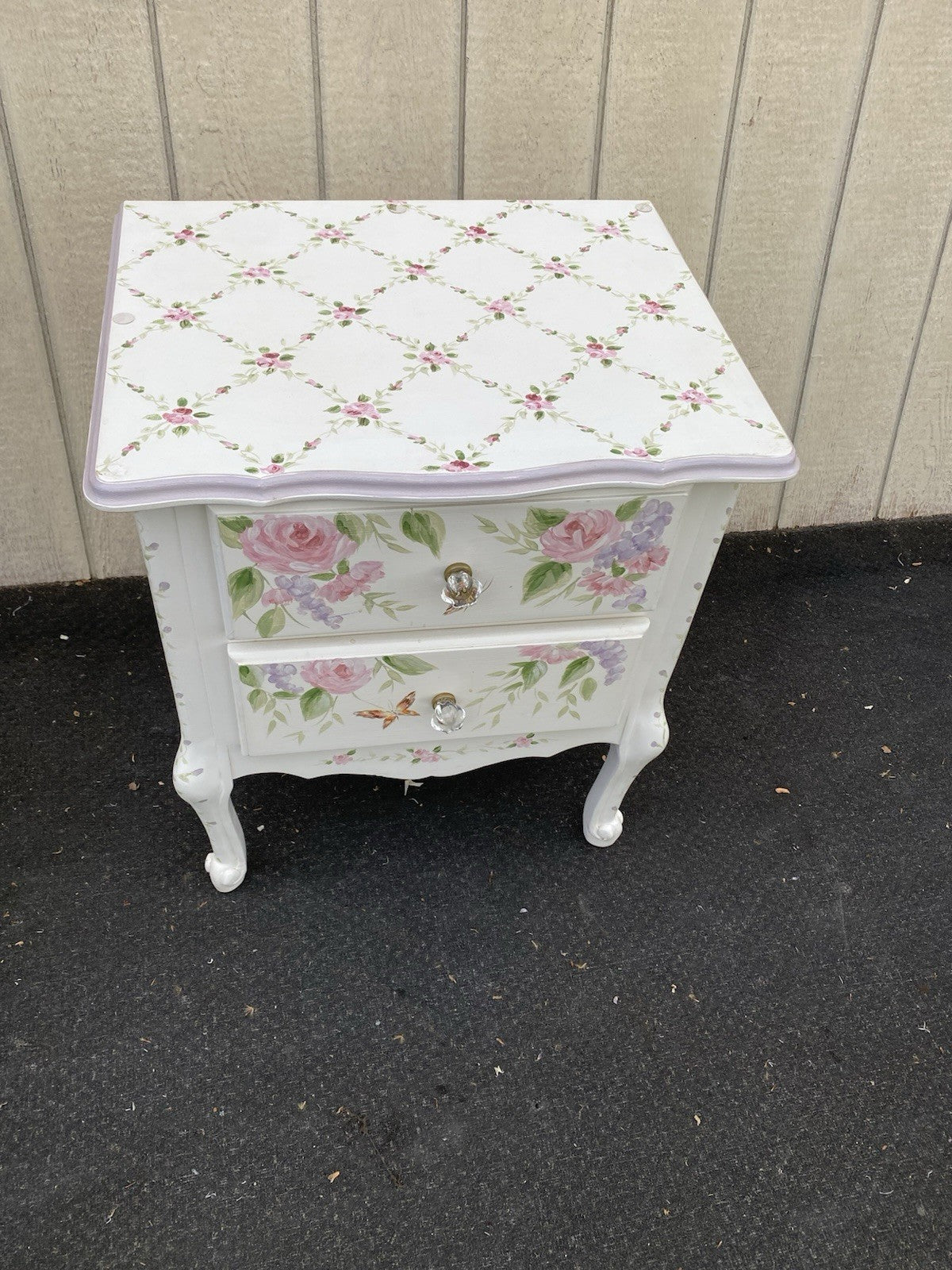 66647 Hand Made Decorator Nightstand End Table Stand