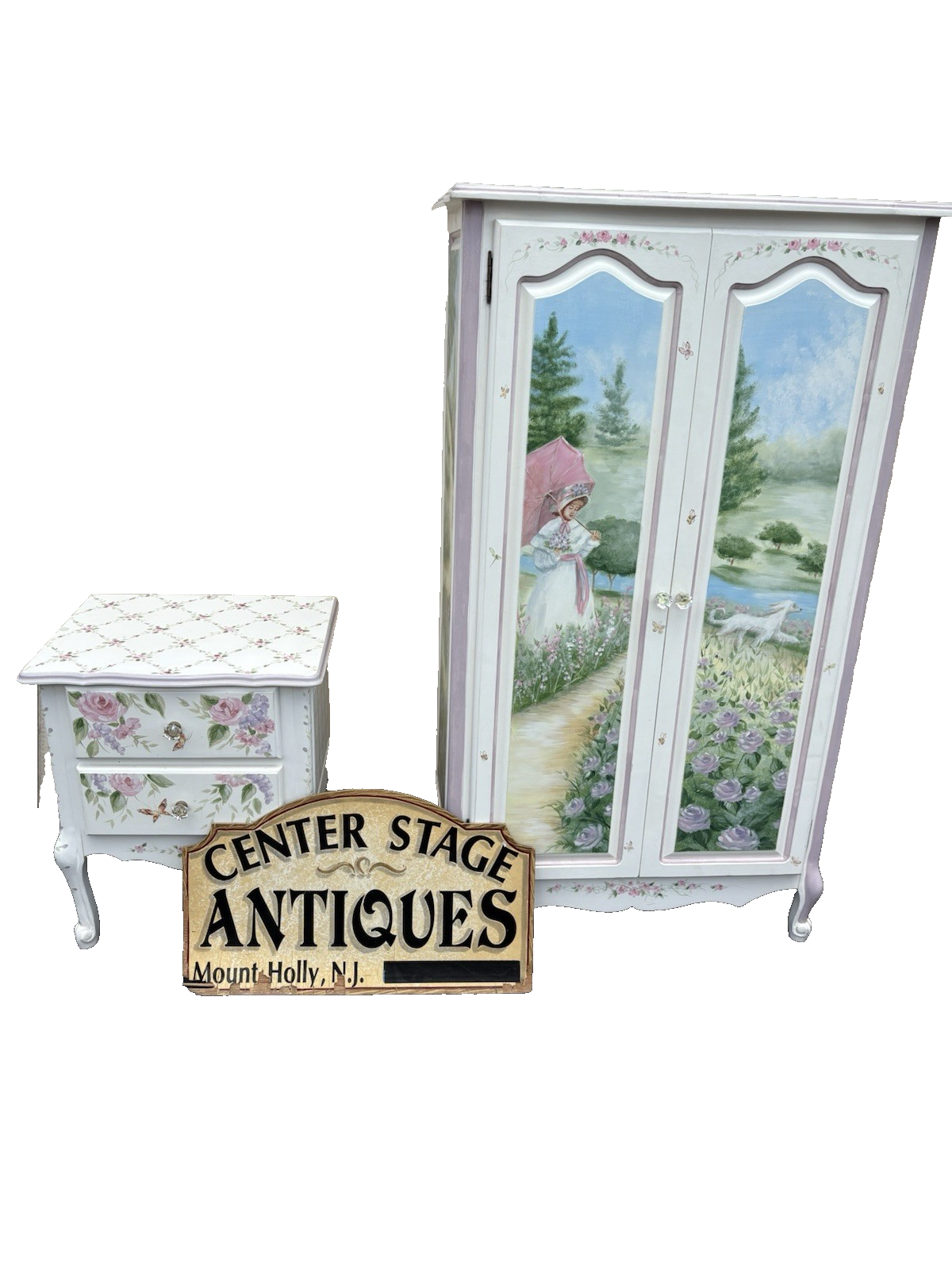 66646 Custom Hand Made High Chest Chifferobe Cabinet