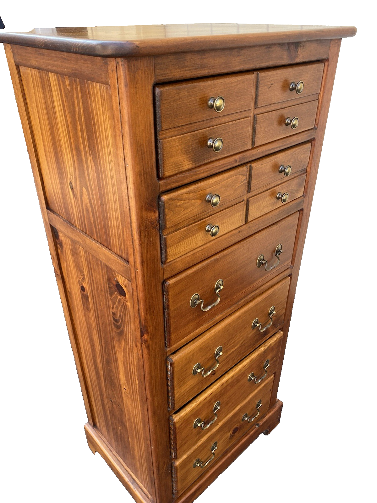 65846 Pine Lingerie High Chest Dresser