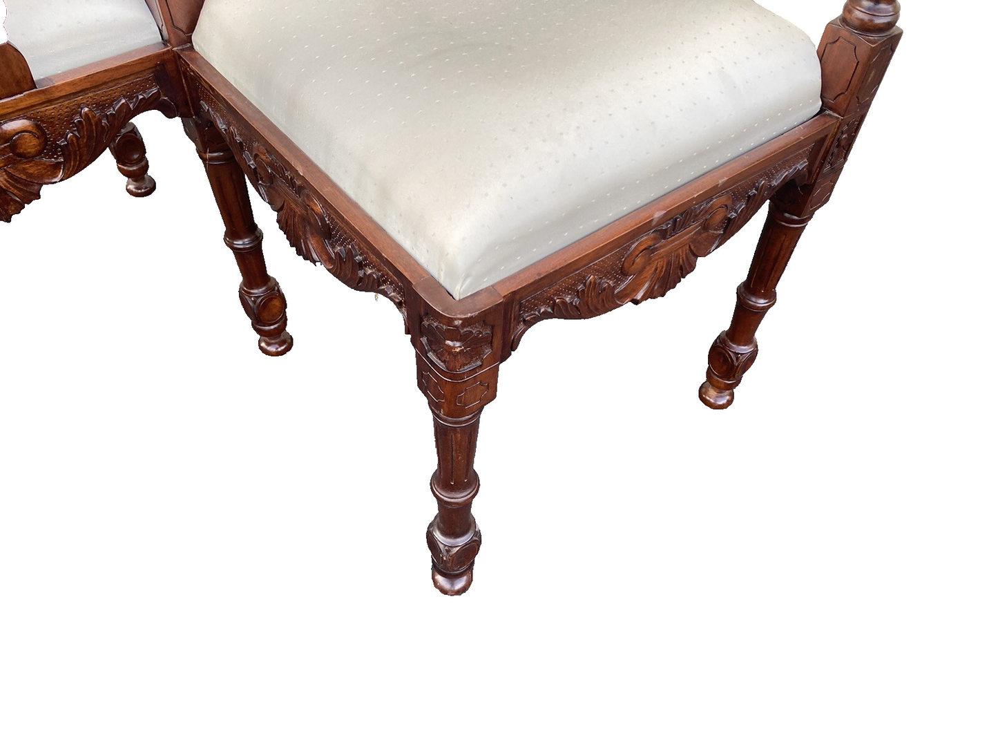 66061 Solid Mahogany TETE a TETE Settee Bench