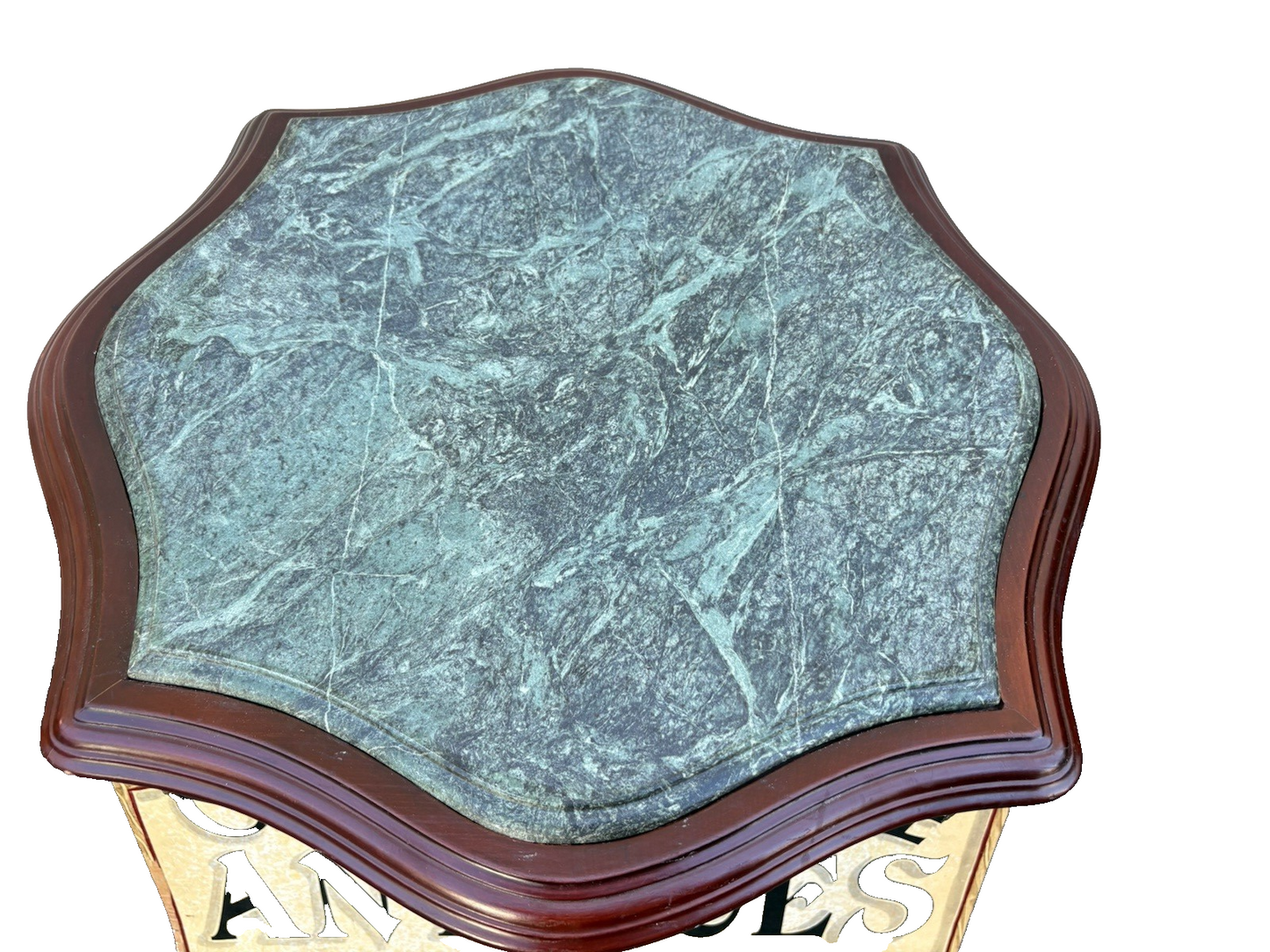 66807 Decorator Marble Top Lamp Table Stand