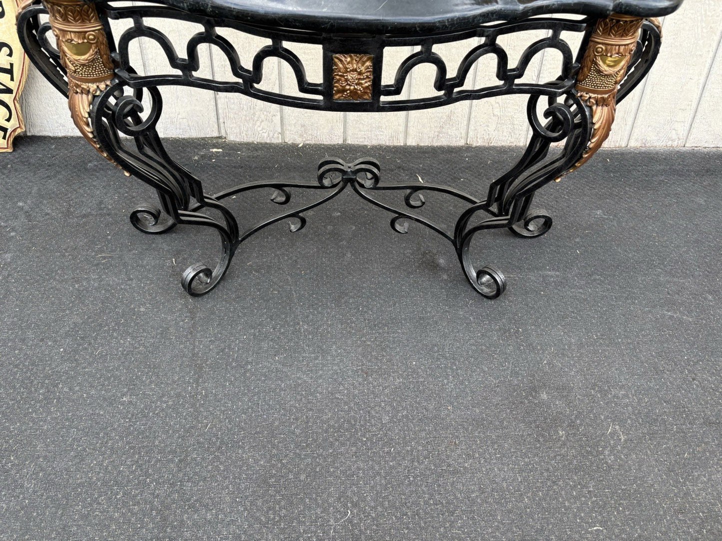 66849 Super Quality Marble Top Console Table Hall Stand Sideboard Server