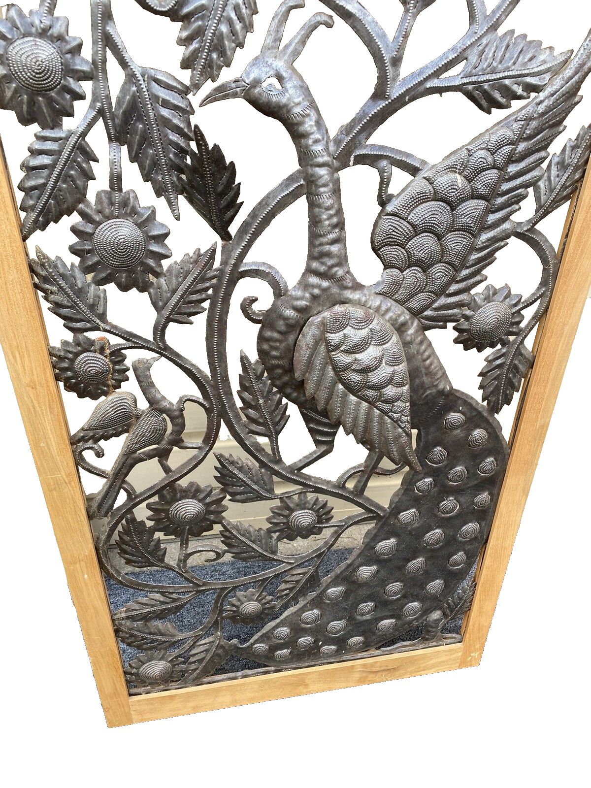 65824 Modern Wall Art Peacock Design in Picture Frame