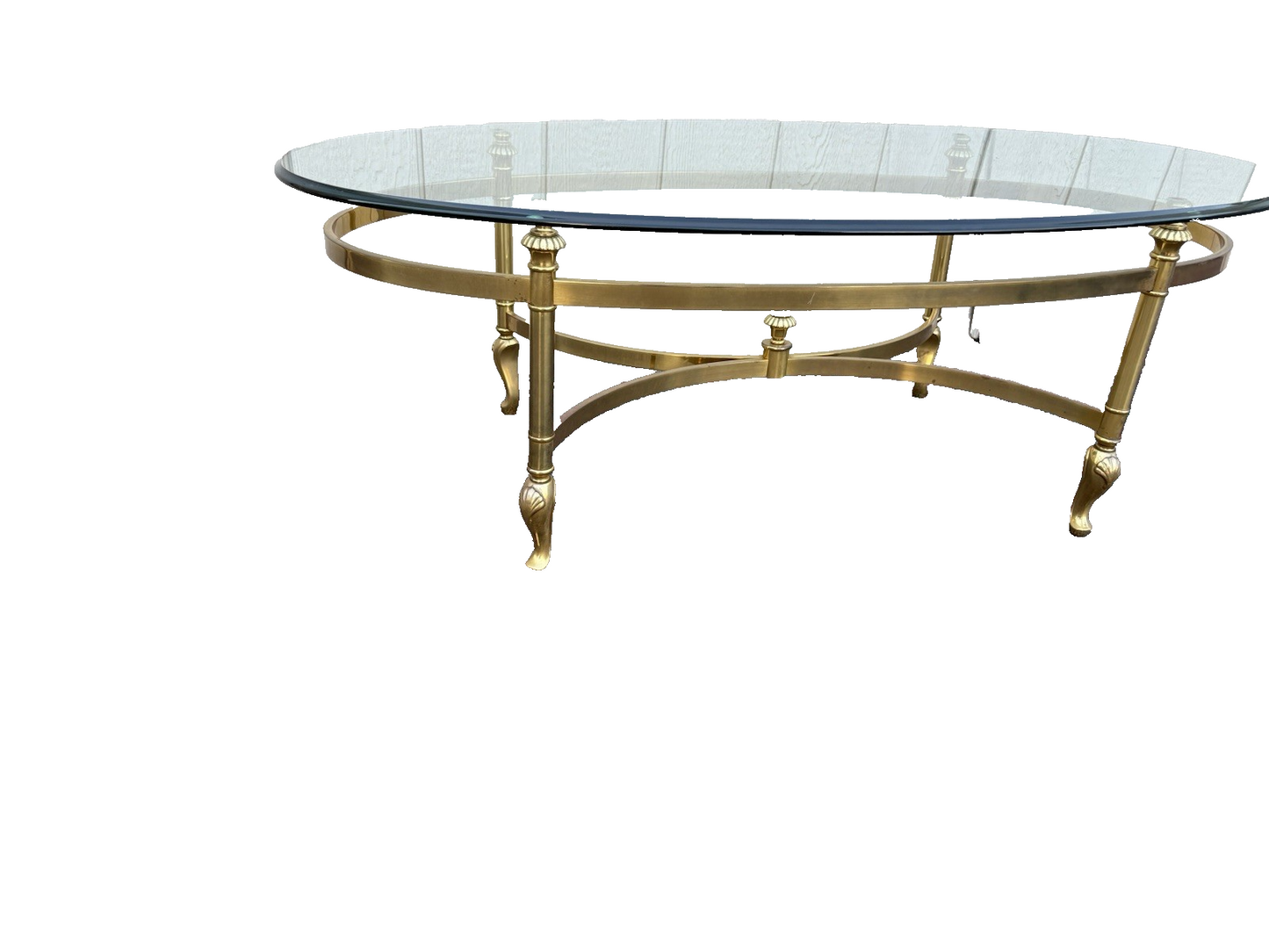 66950 Brass and Glass Coffee Table Stand