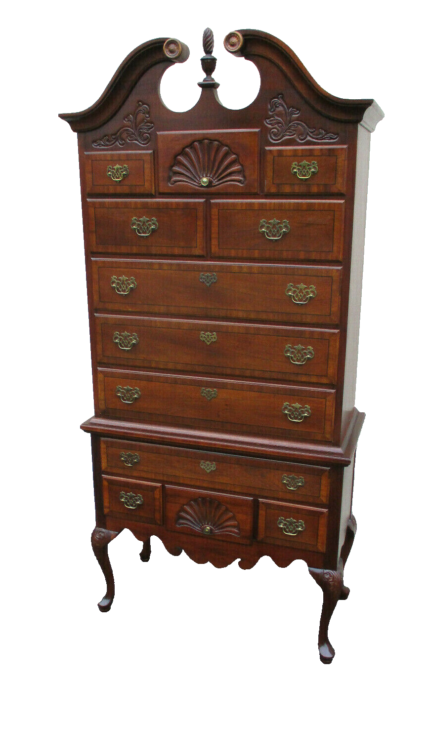 63097 STANLEY STONELEIGH Furniture High Boy Dresser Chest – Center Stage  Antiques