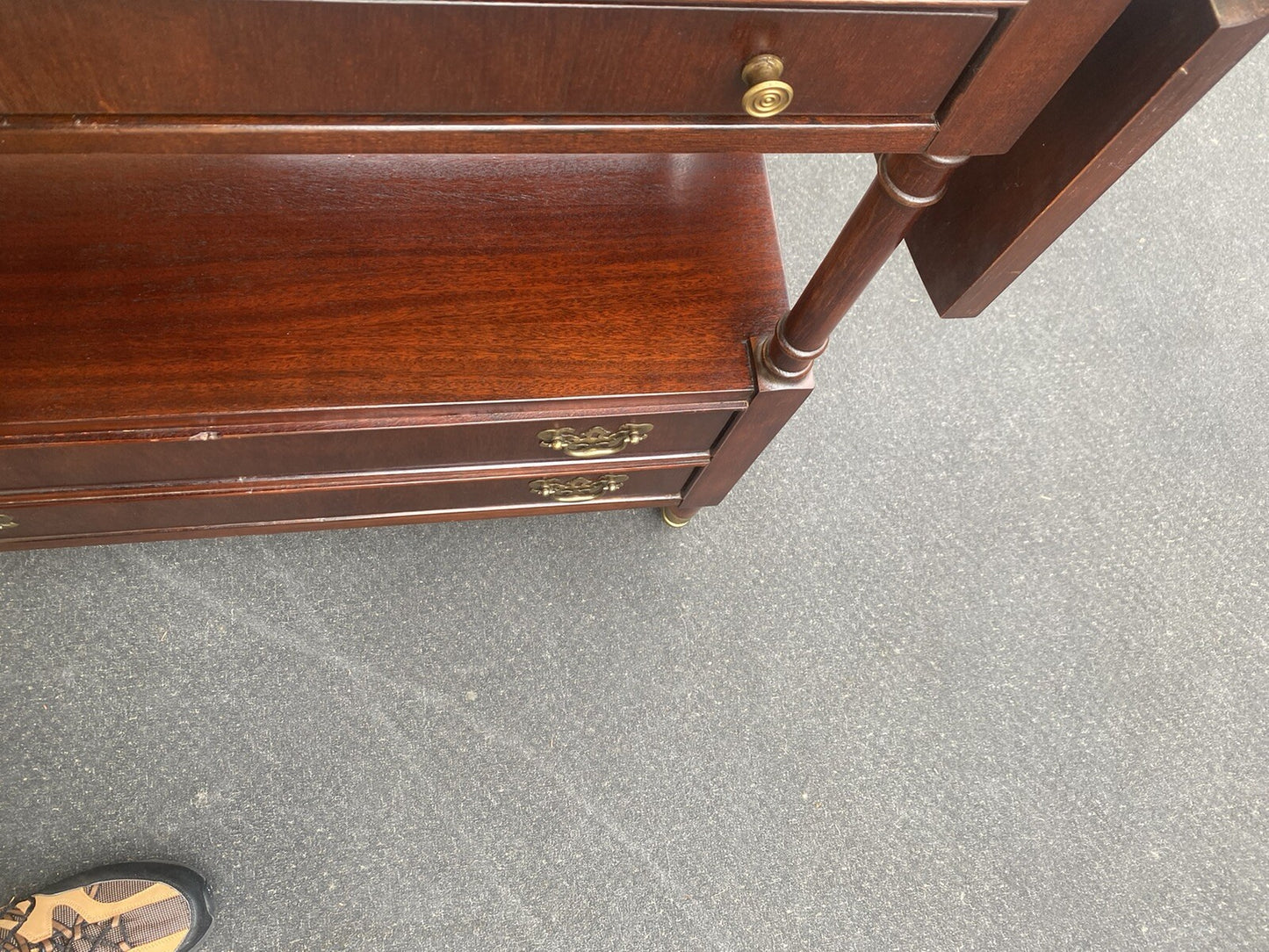 65303 BERNHARDT Mahogany Dropside Server Sideboard Cabinet