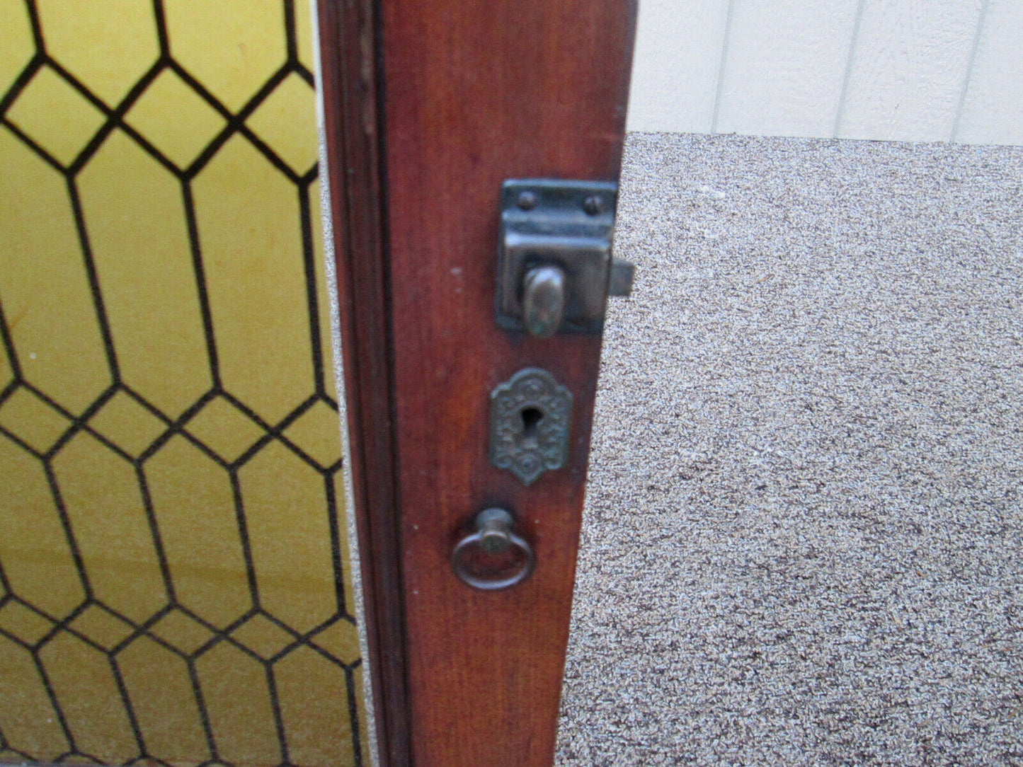 59032 Antique Door Window with Glass Inserts